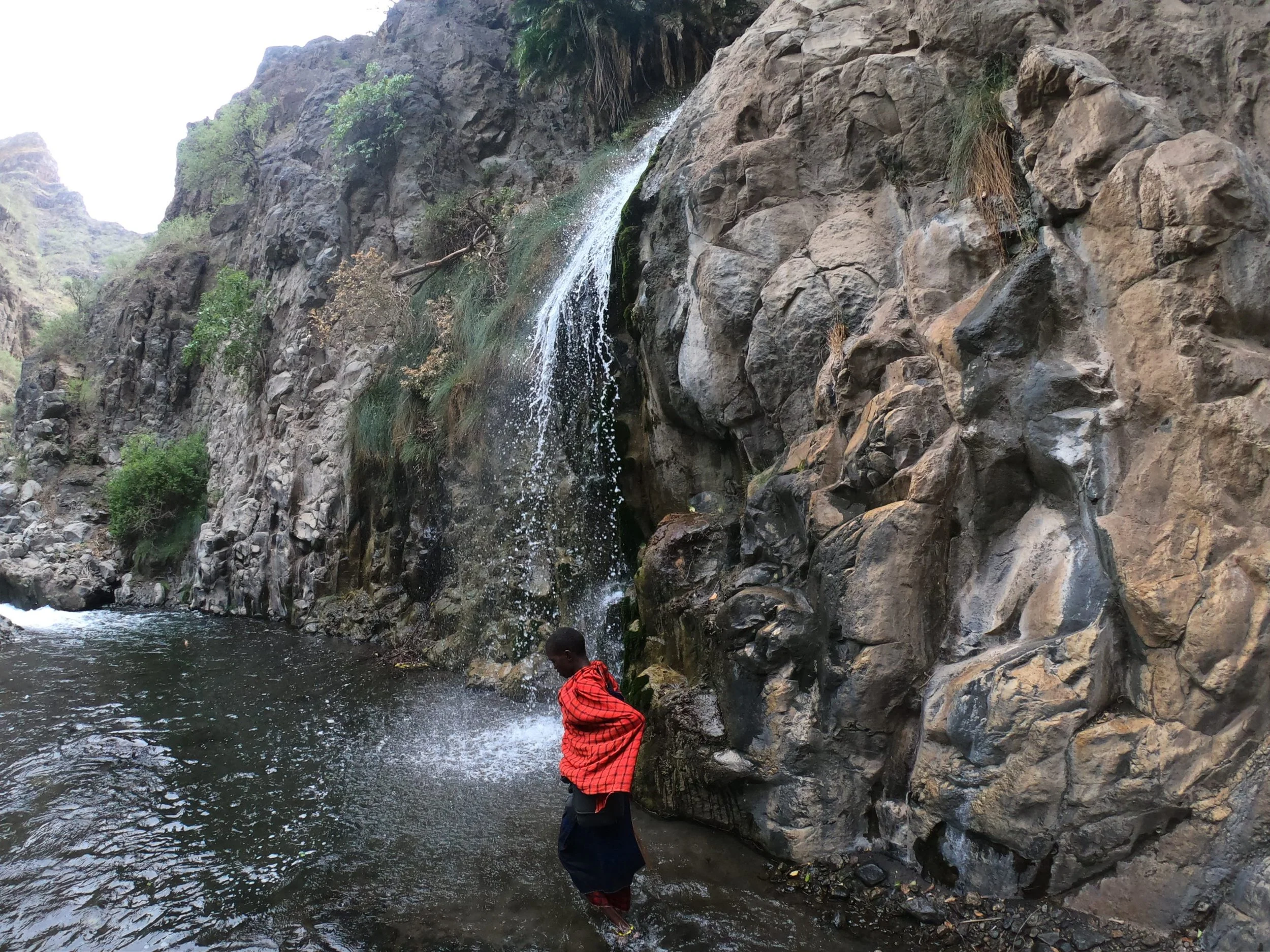 Engaruka waterfall tanzania lake natron