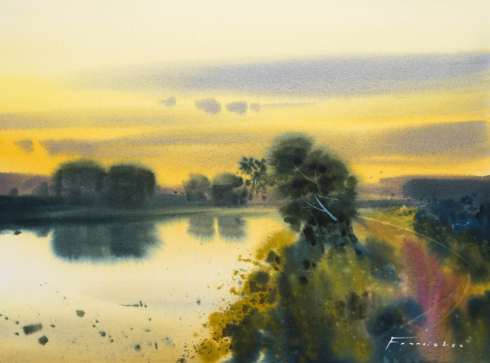 River N33 | watercolour, 28 x 38cm, 2026
