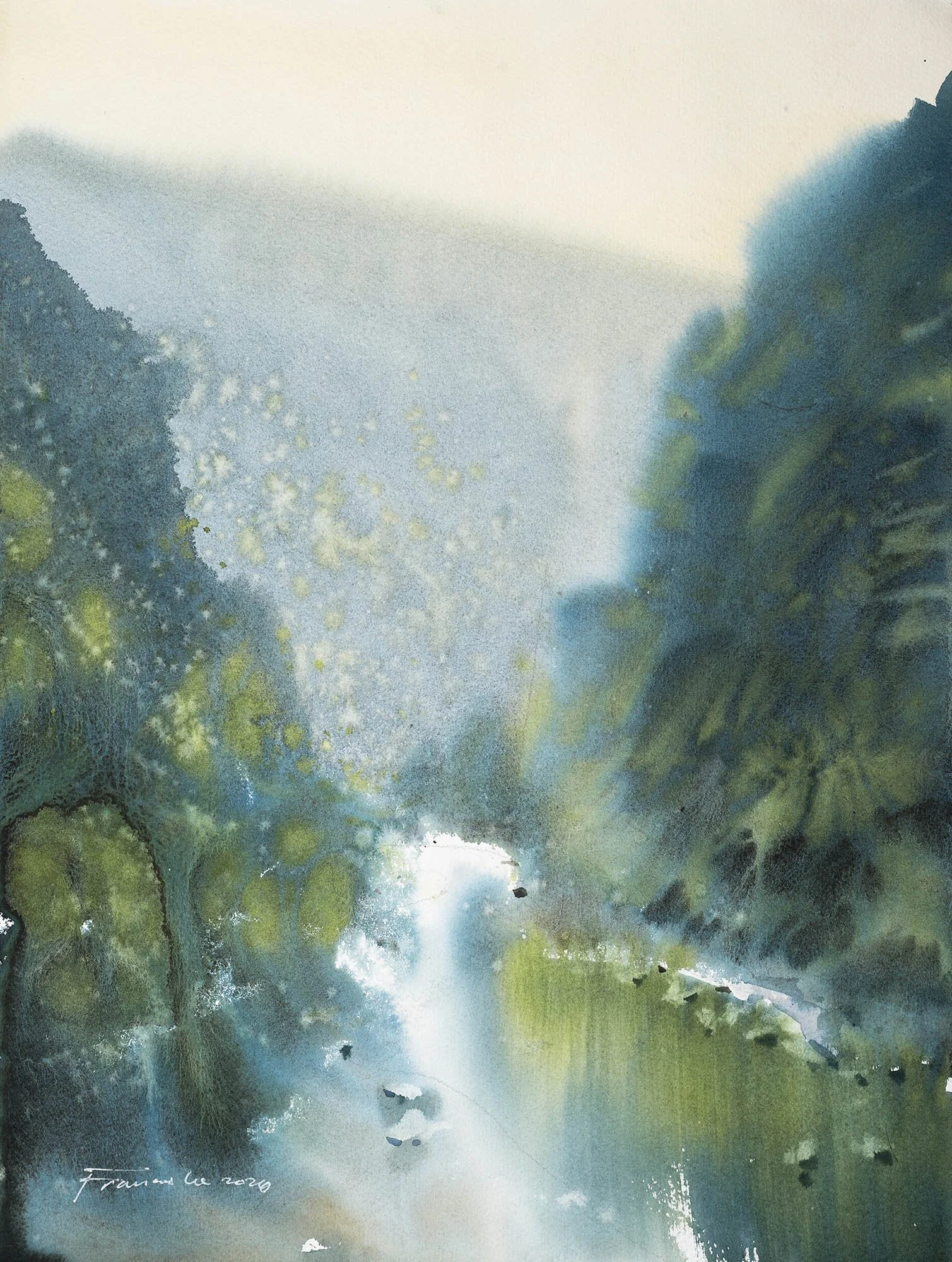 Valley of Hozugawa River N3 | watercolour, 40 x 30cm, 2026