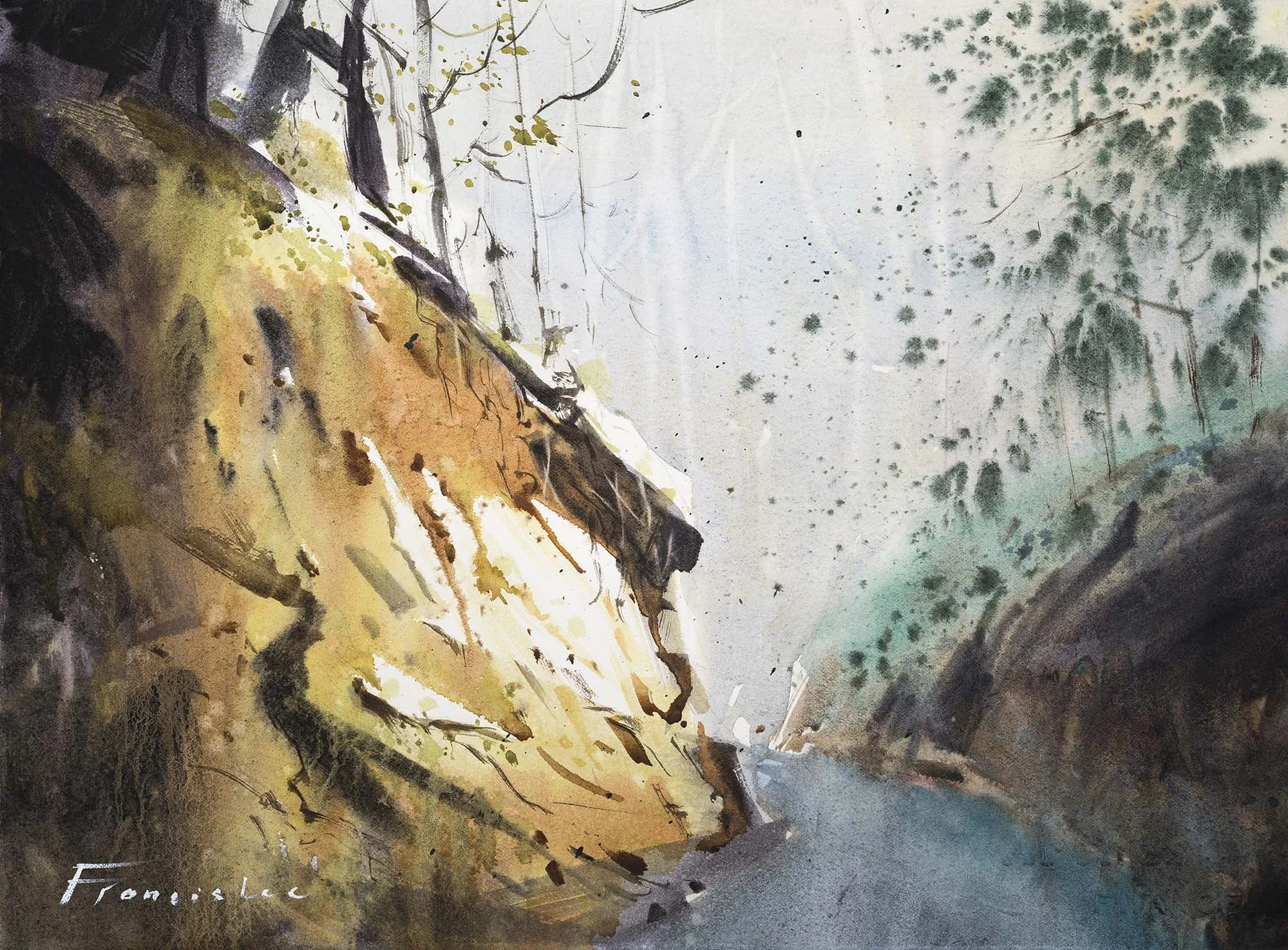 The Voice | watercolour, 28 x 38cm, 2026