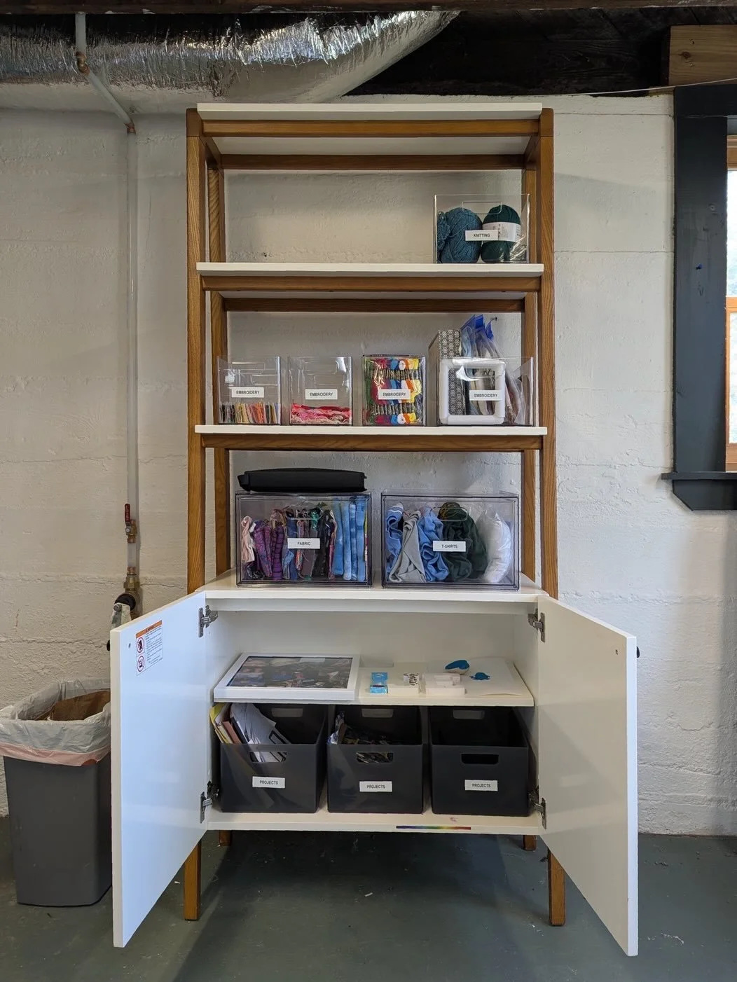 There&rsquo;s something really special that happens when clients choose to work alongside us in their space.

This project was a basement art studio that had so much potential but felt overwhelming to start. Supplies were scattered, surfaces were bur