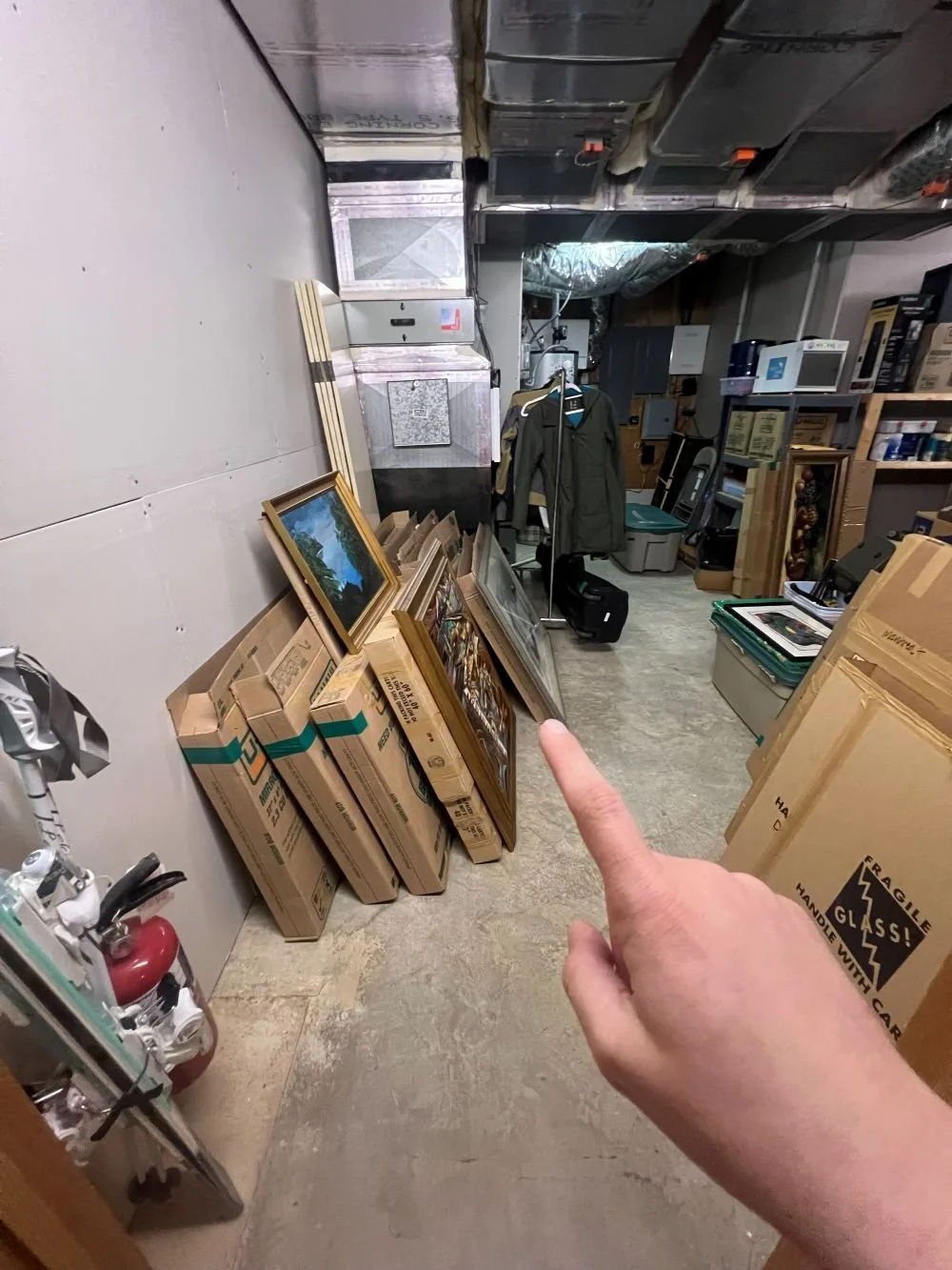 Pre-renovation walk through before packing with professional organizing team