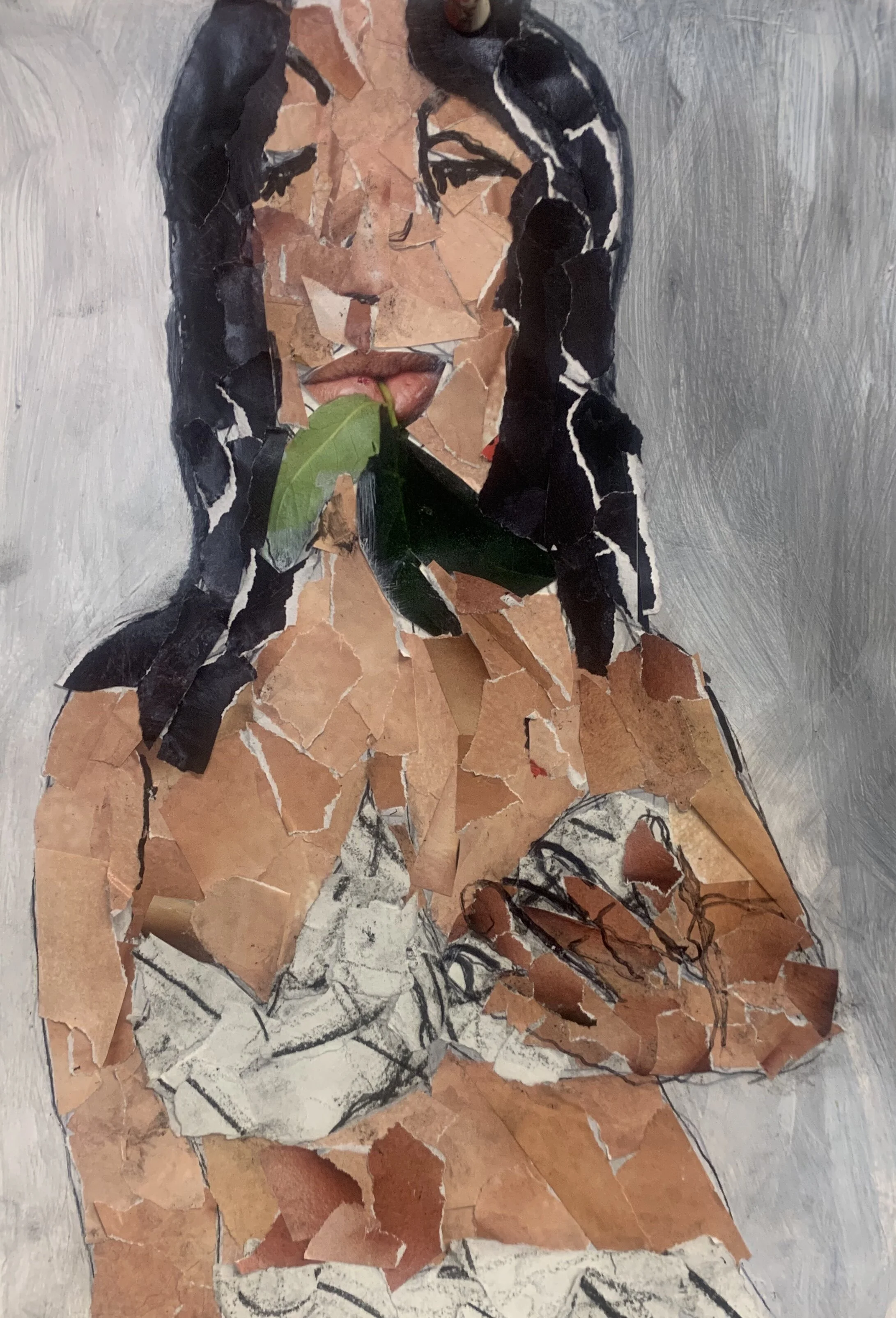 Collage 4 , 9" x 12",  Mixed Media on Paper