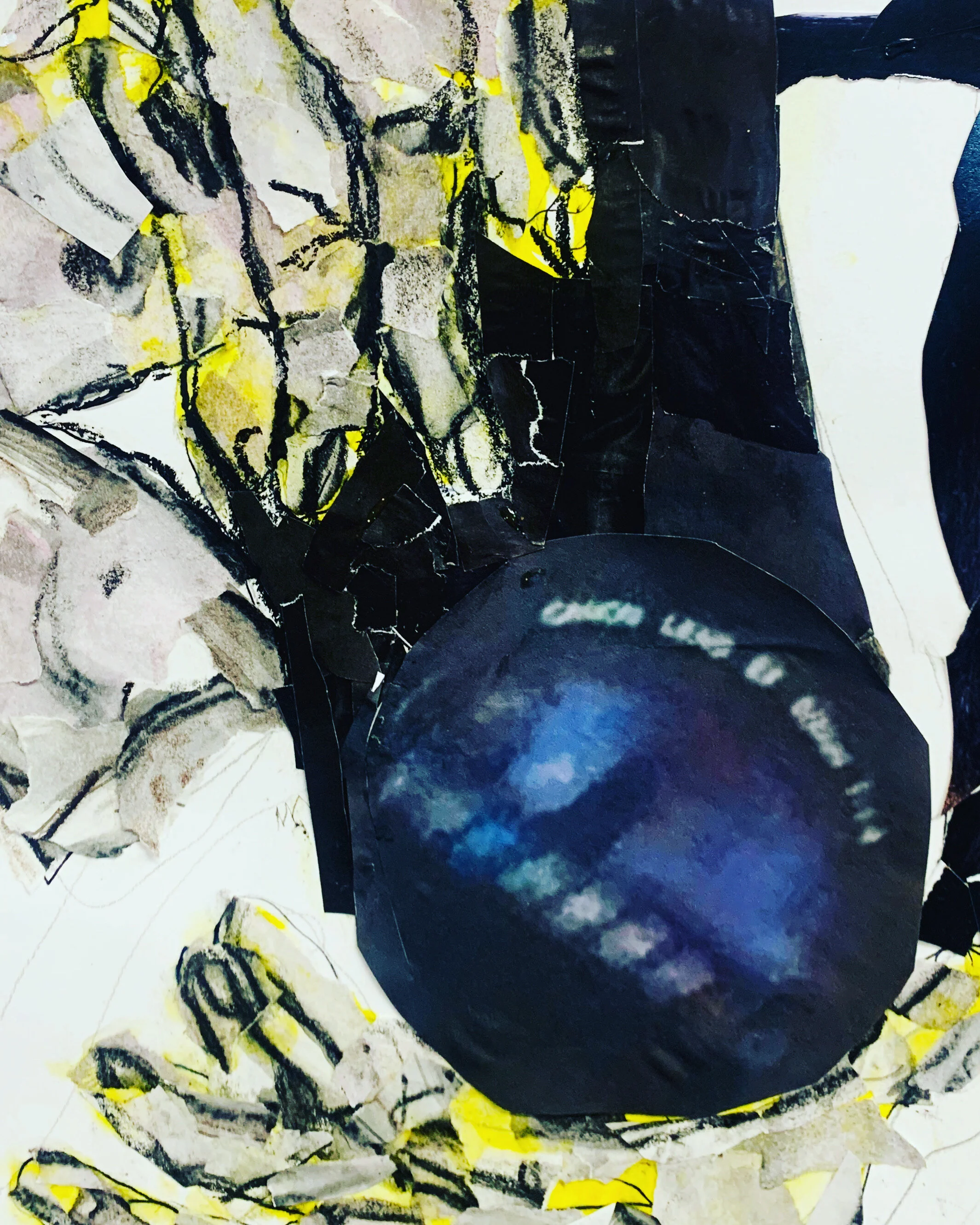 Collage 1, 9" x 12", Mixed Media, SOLD