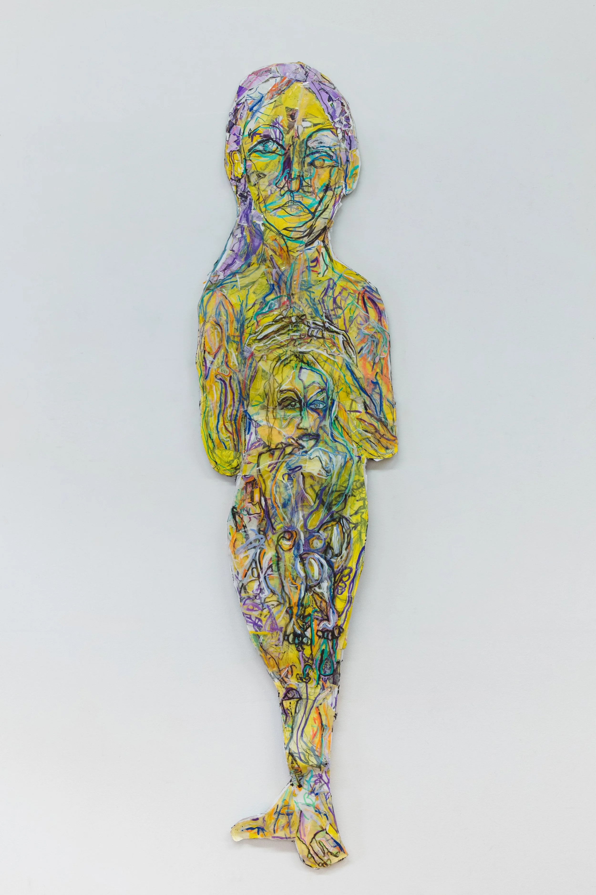 Grace, 2025, 32" x 42", Mixed Media on Vellum