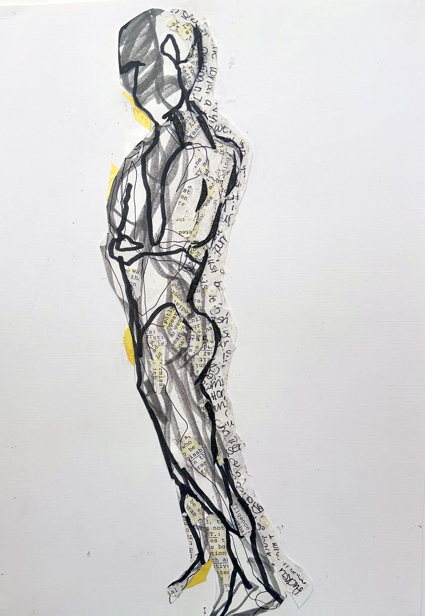 Reckoning, Mixed Media with Gel Film on Archival Paper,  12" x 16", 2026