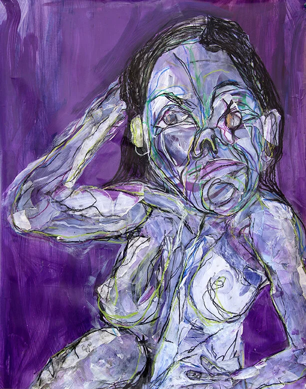 I am the evidence, not the crime, 31" x 38", Mixed Media on Paper