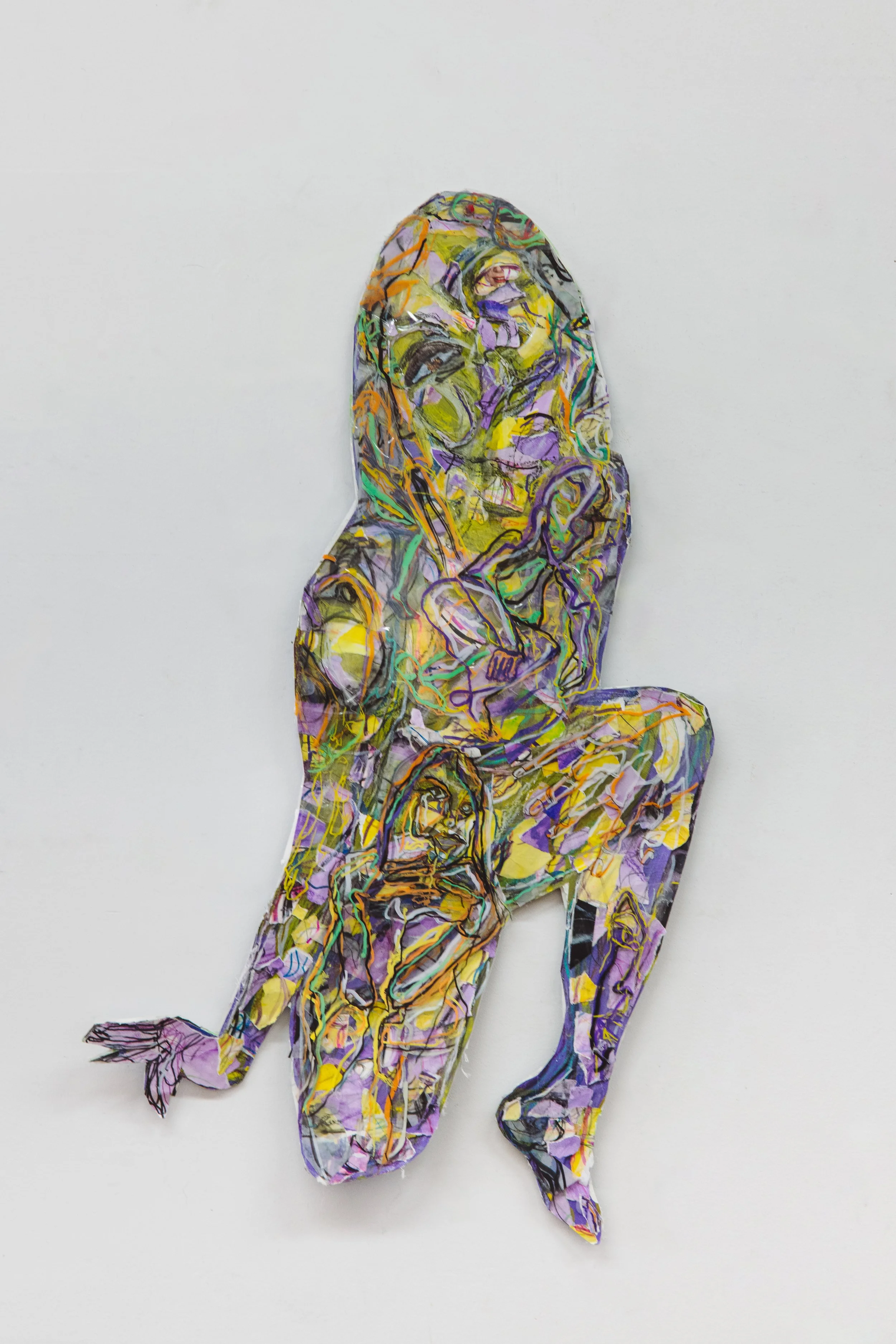 Vestige, 2025, 35" x 25" , Mixed Media on Arches Paper and Mylar