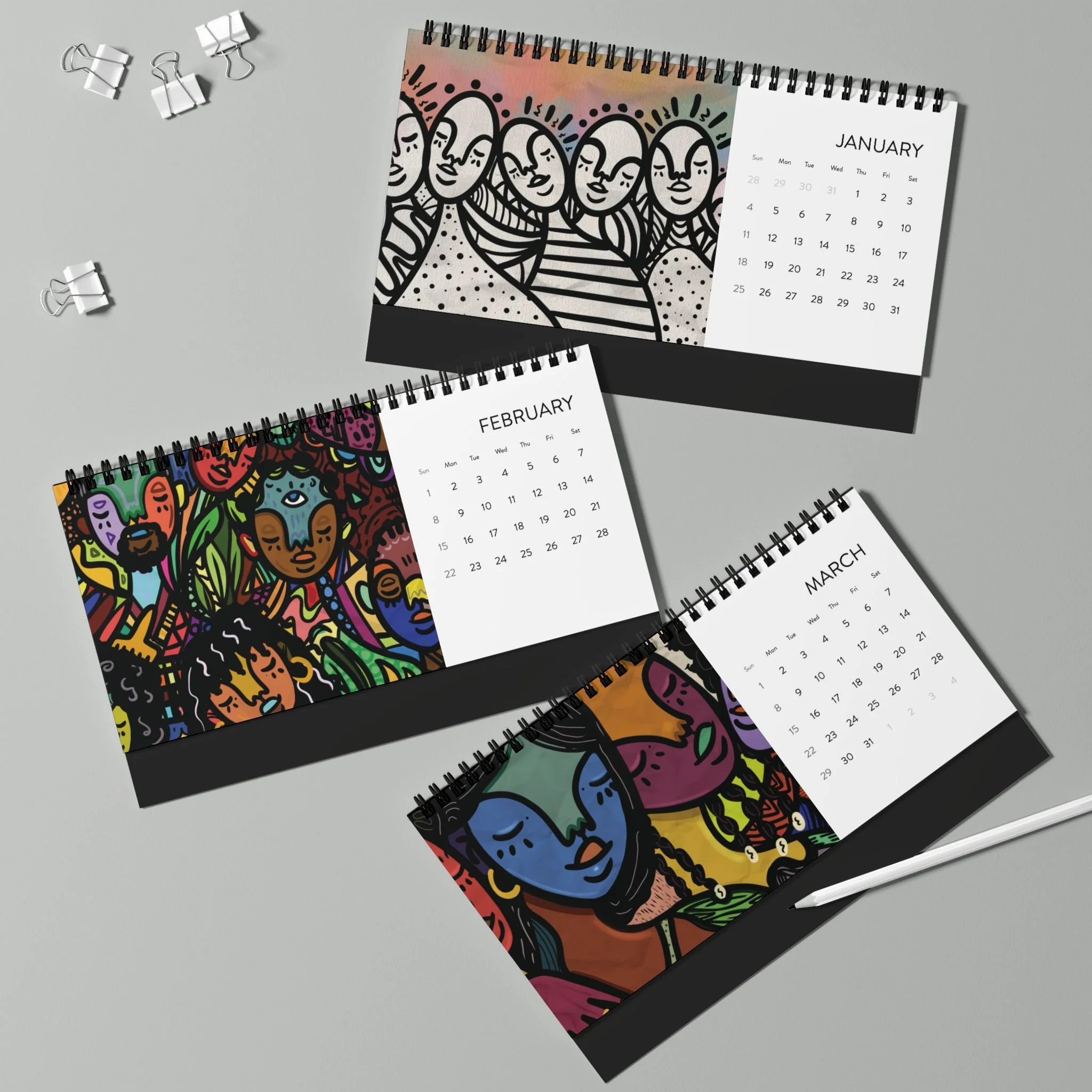Gentle Reminders Wall Calendars (2026) — B. Peppers Art