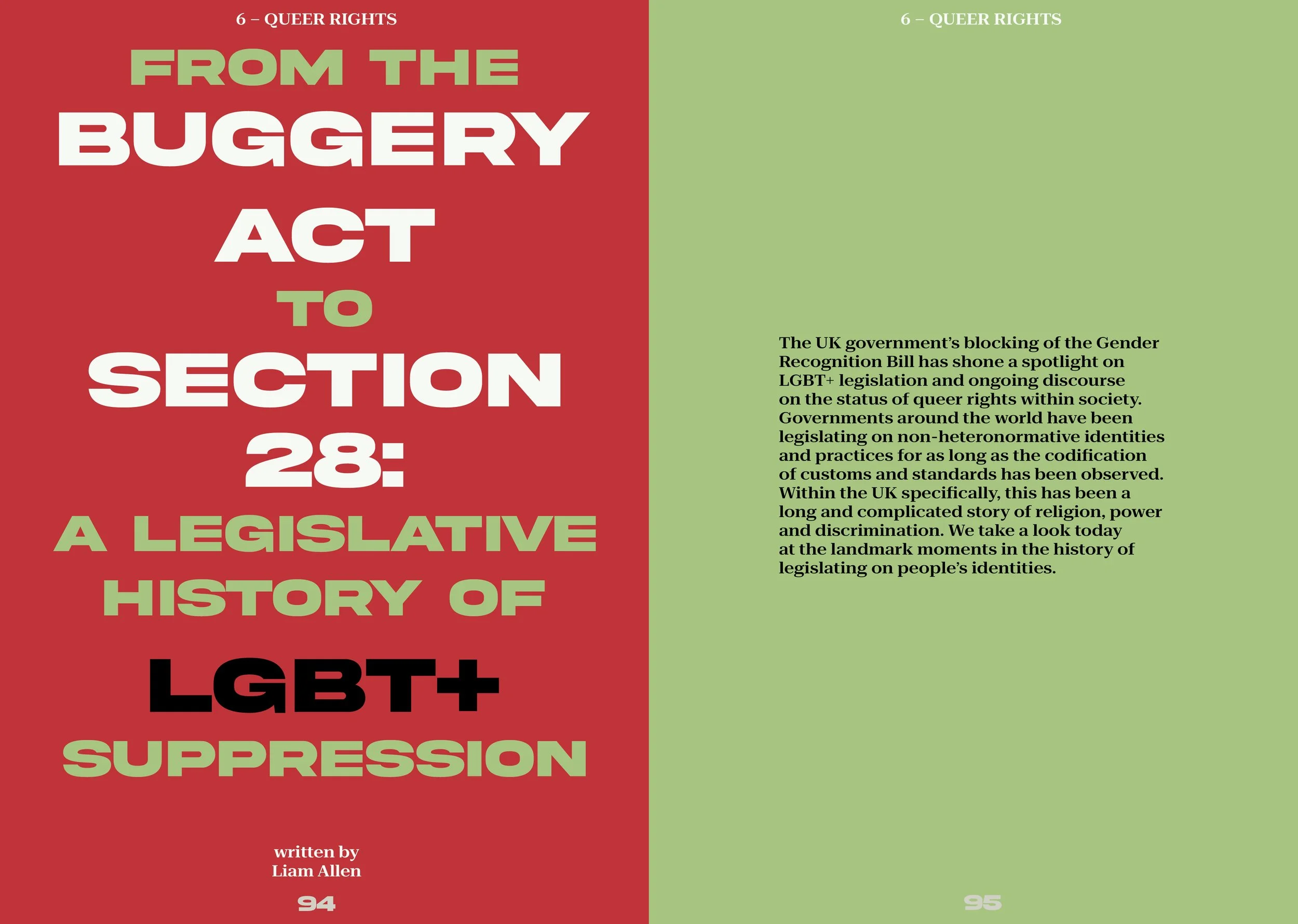 Section 28 From the Buggery Act to Section 28: A Legislative History of LGBT ...
