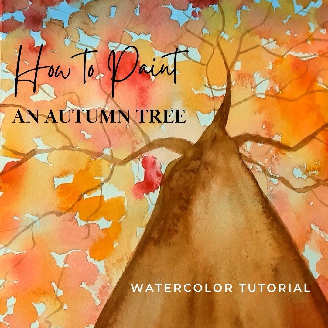 How to paint an autumn tree. View the full tutorial at: https://www.youtube.com/watch?v=Vt6XY93ggOA