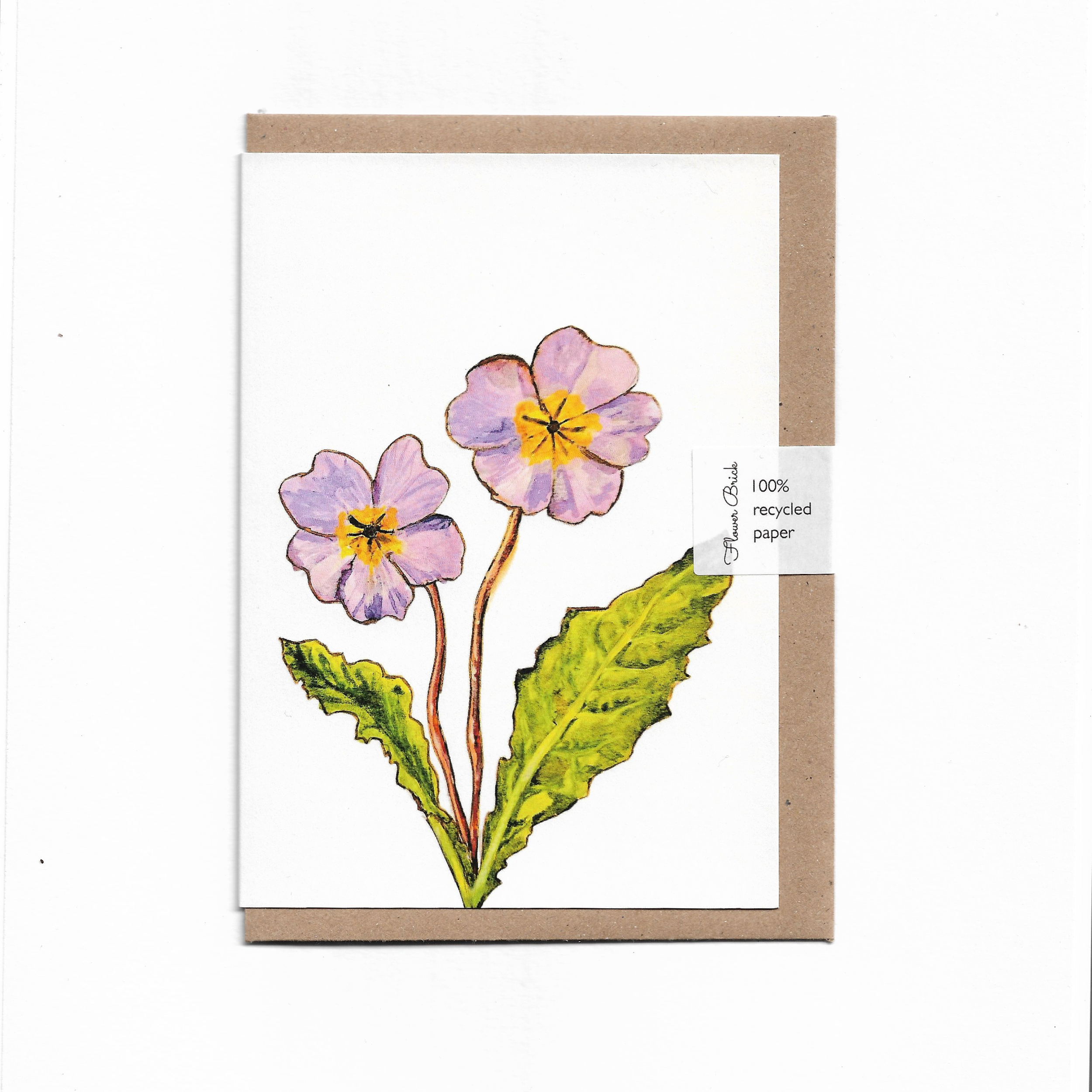 A6 100% Recycled "Primrose" Greeting Card