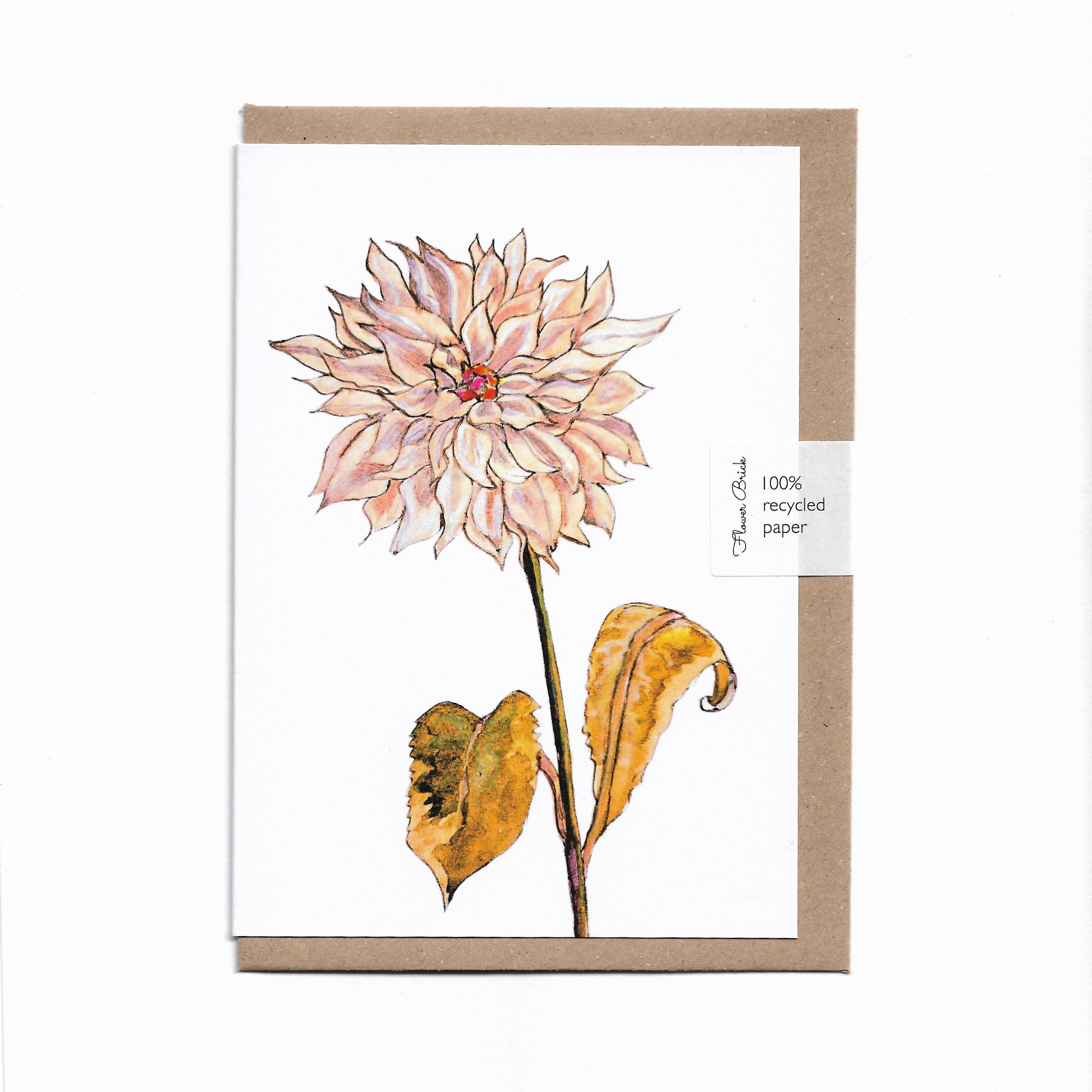 A6 100% Recycled "Café Au Lait" Greeting Card
