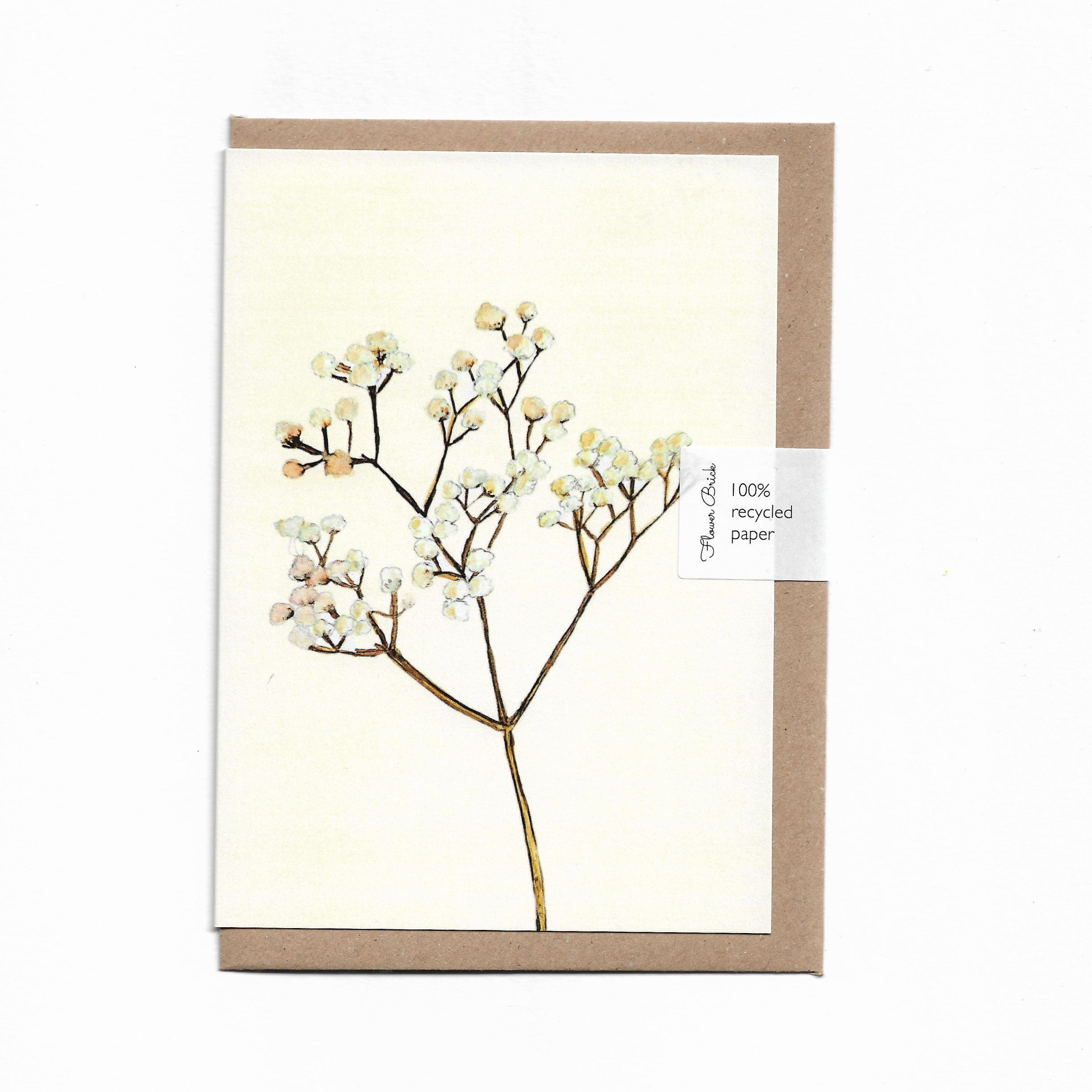A6 100% Recycled "Gypsophila" Greeting Card