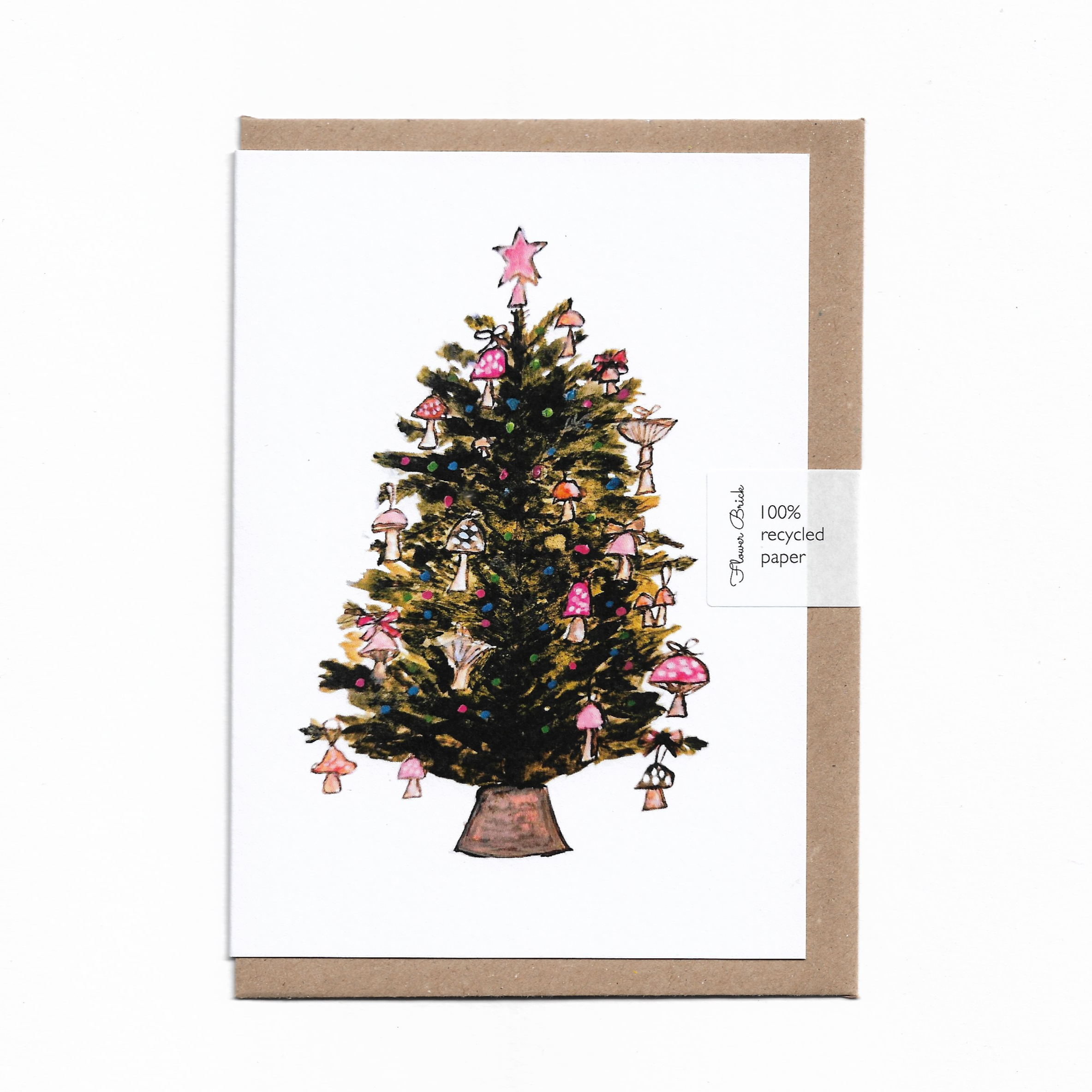 A6 100% Recycled "Mushroom Tree" Greeting Card