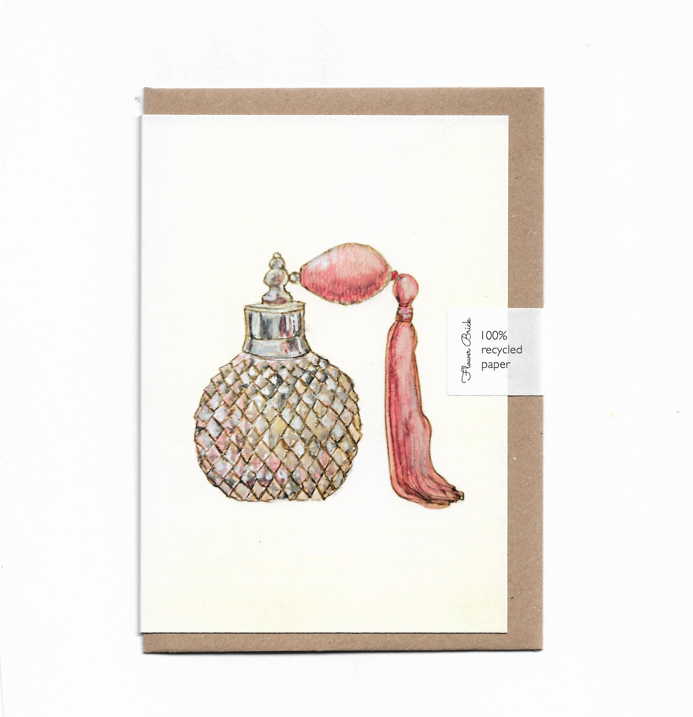 A6 100% Recycled "Perfume Puffer" Greeting Card