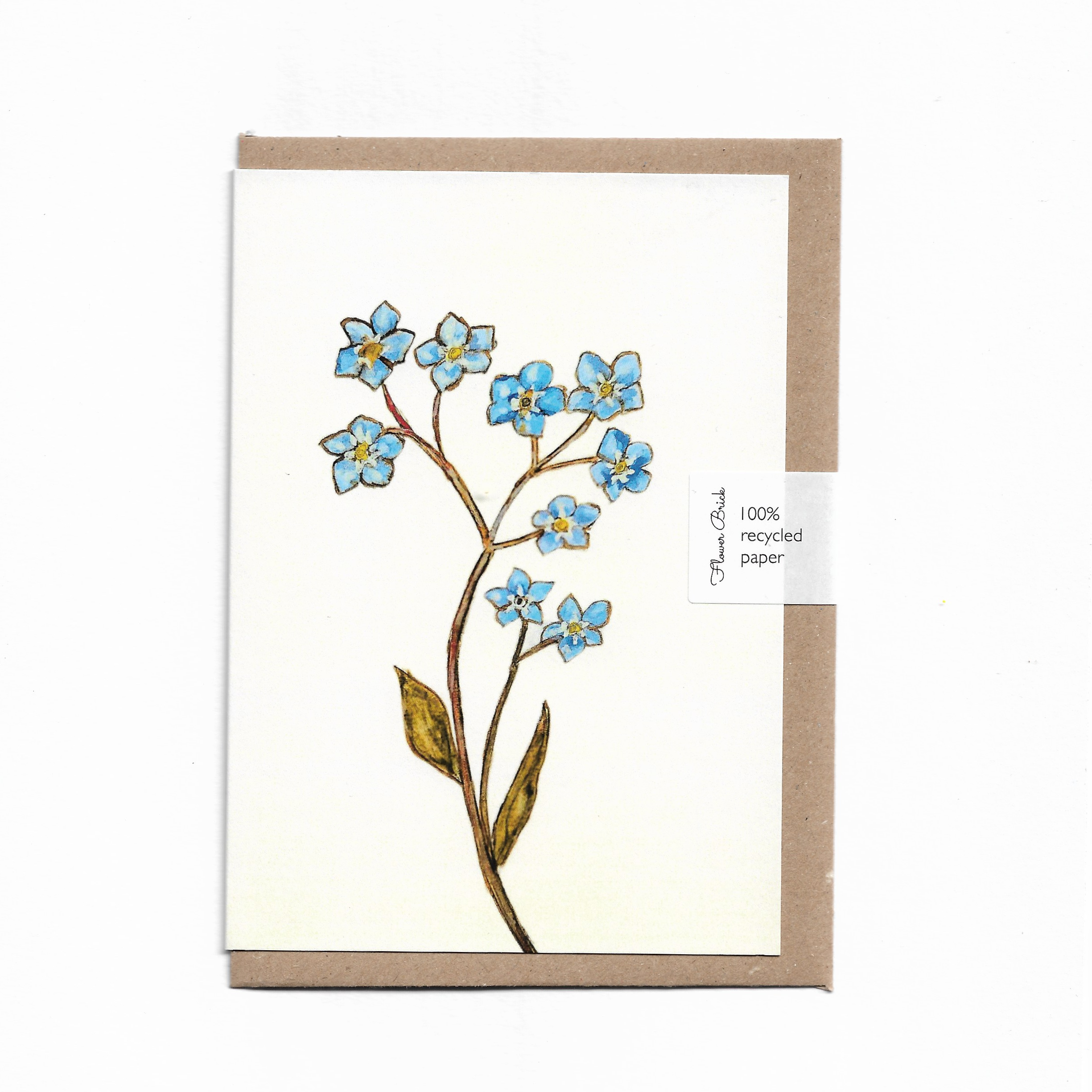 A6 100% Recycled "Forget-Me-Not" Greeting Card