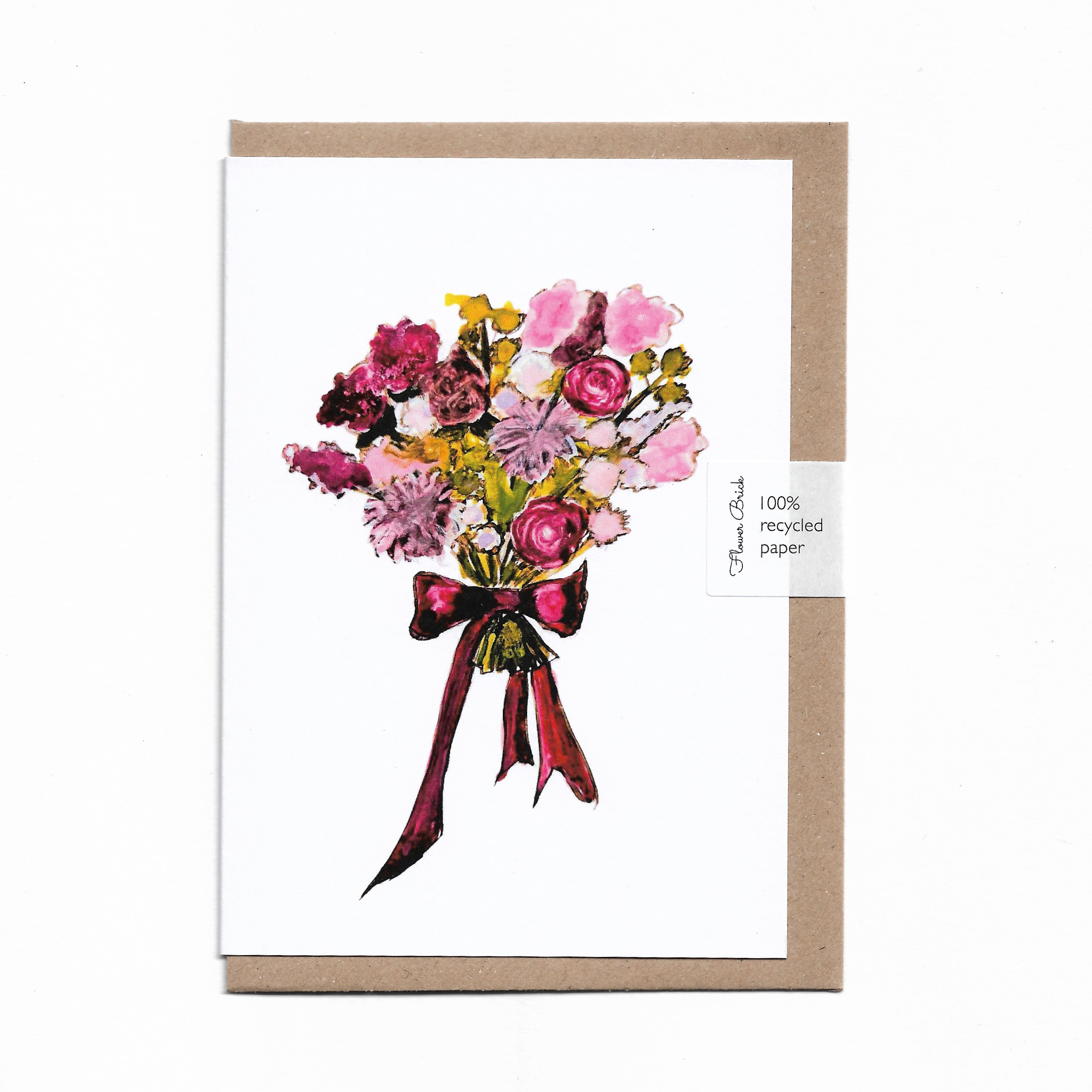 A6 100% Recycled "Bouquet" Greeting Card
