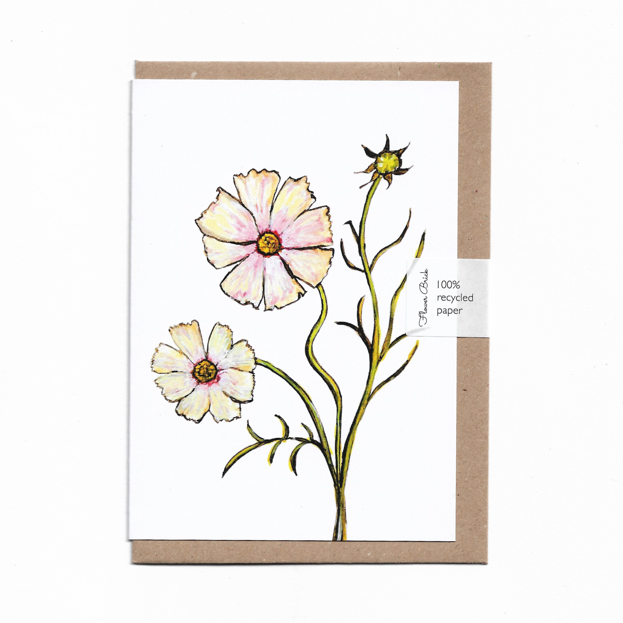A6 100% Recycled "Apricot Lemonade" Greeting Card