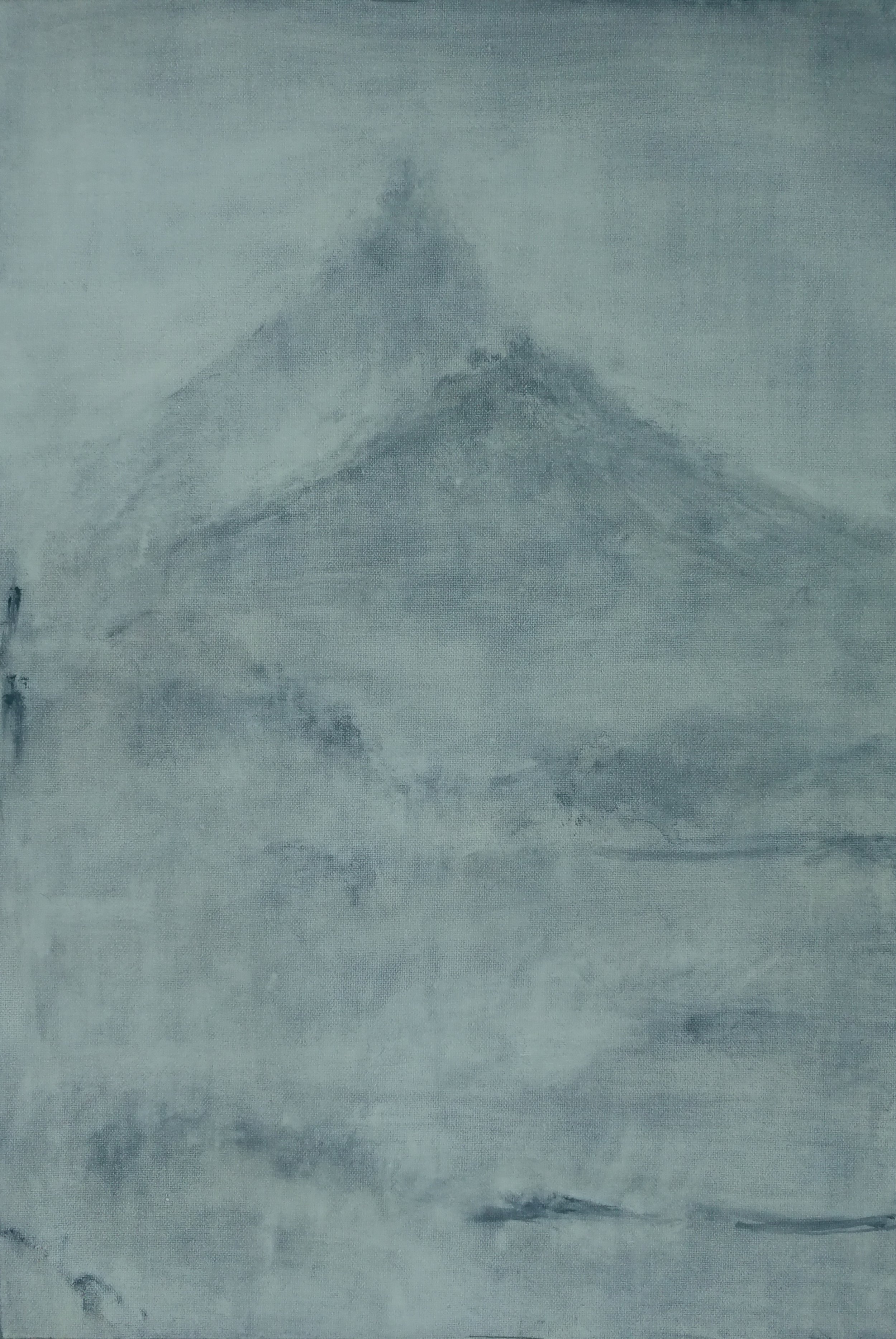 Hermit Mountain 2, oil on canvas, 20x30cm, 2021 |《影山2》布面油画 20x30cm 2021