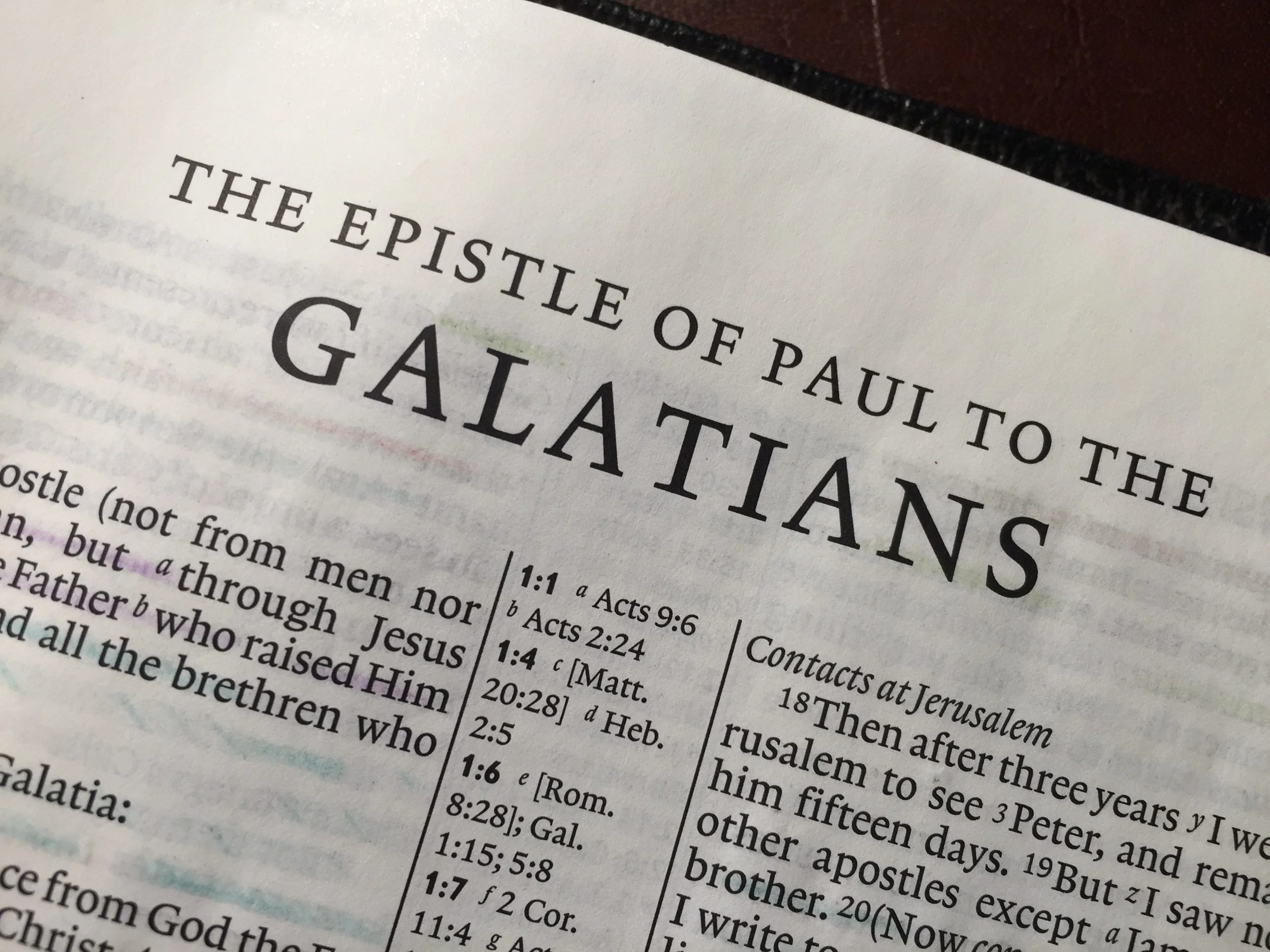 Book of Galatians Sermon Series