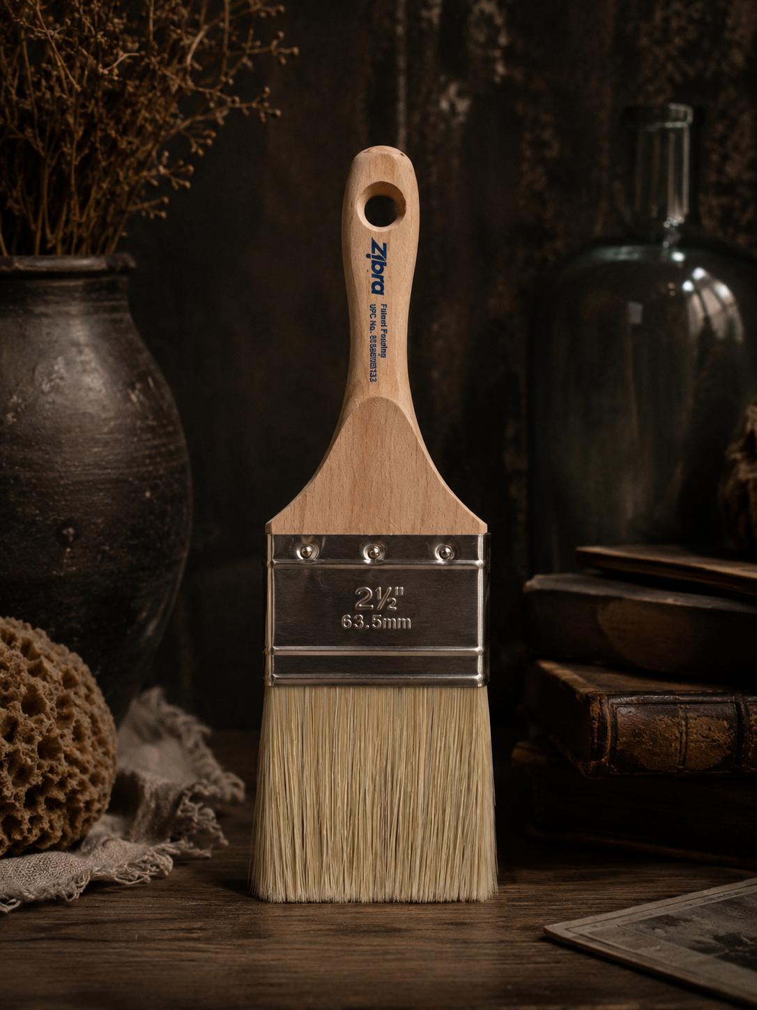 Zibra 2.5" Top-Coat Brush