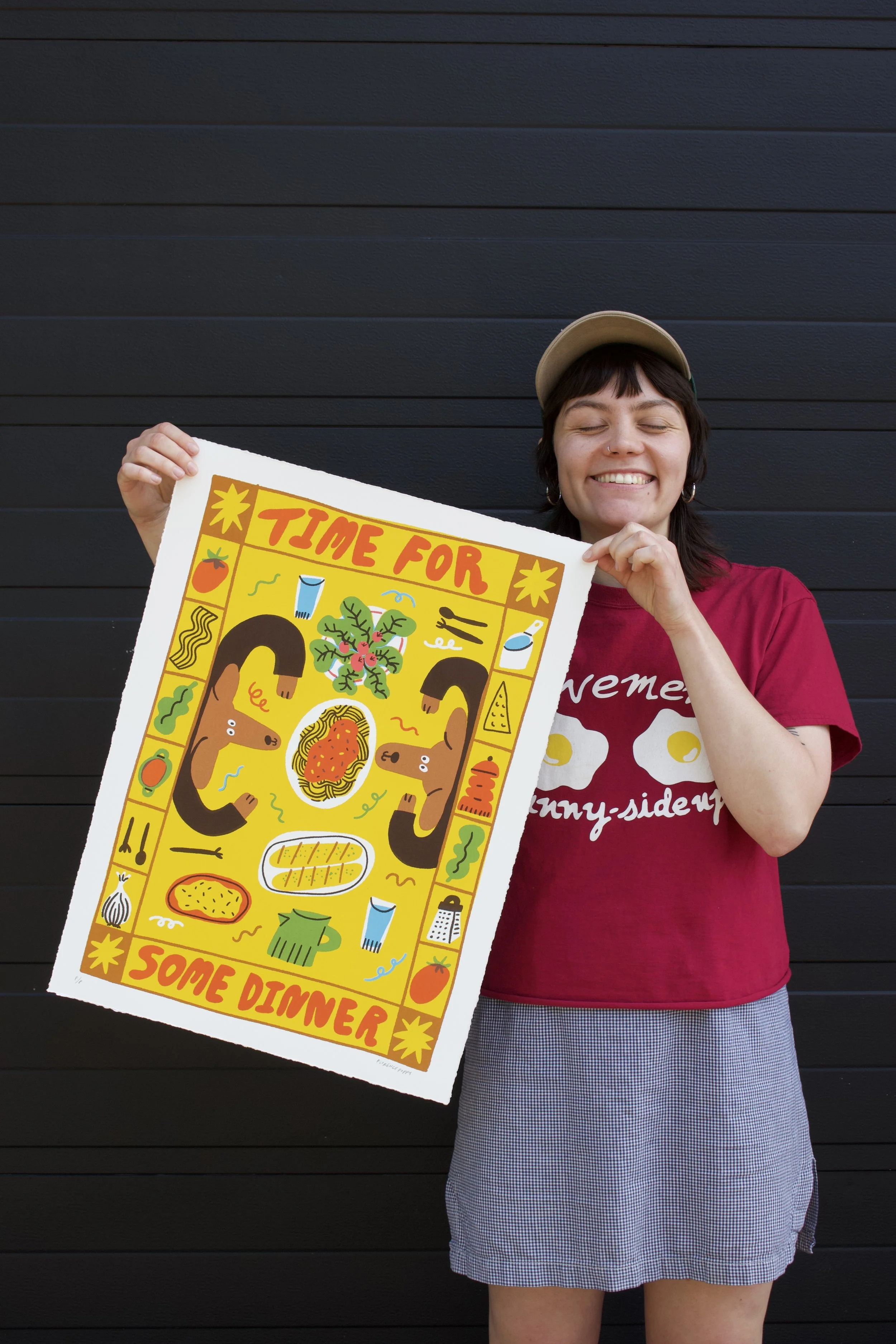 Dog's Dinner BIG 5 Colour Screenprint