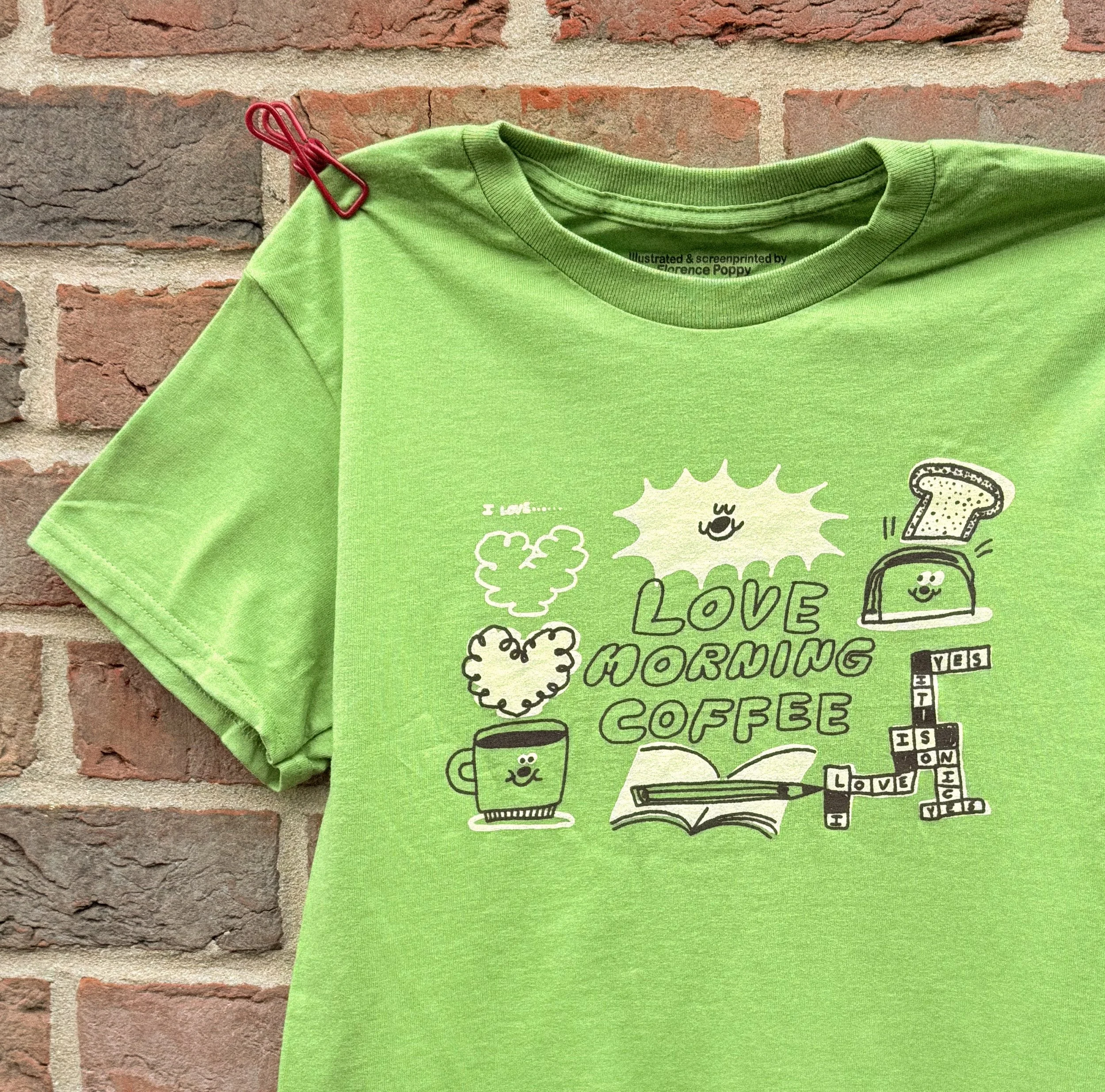 Love morning coffee t-shirt