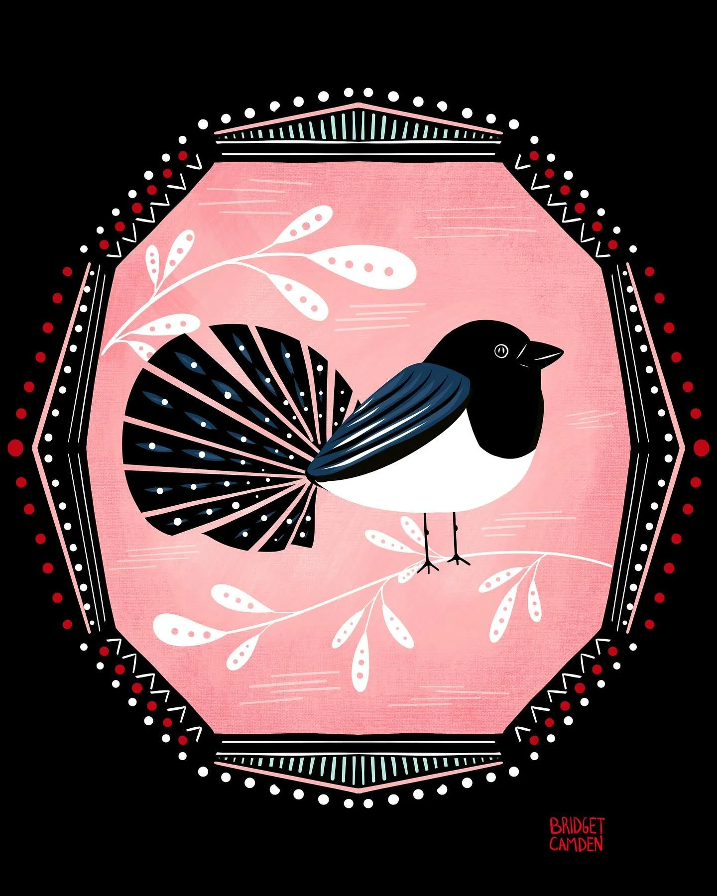 What can I say&hellip;. I have loved spending the year working in weekly challenges with @jehane_ltd and friends. This week&rsquo;s challenge continues with songbirds and this Magpie was so fun. 

#magpie #birdart #illustrationartist #jehanesgoldenth