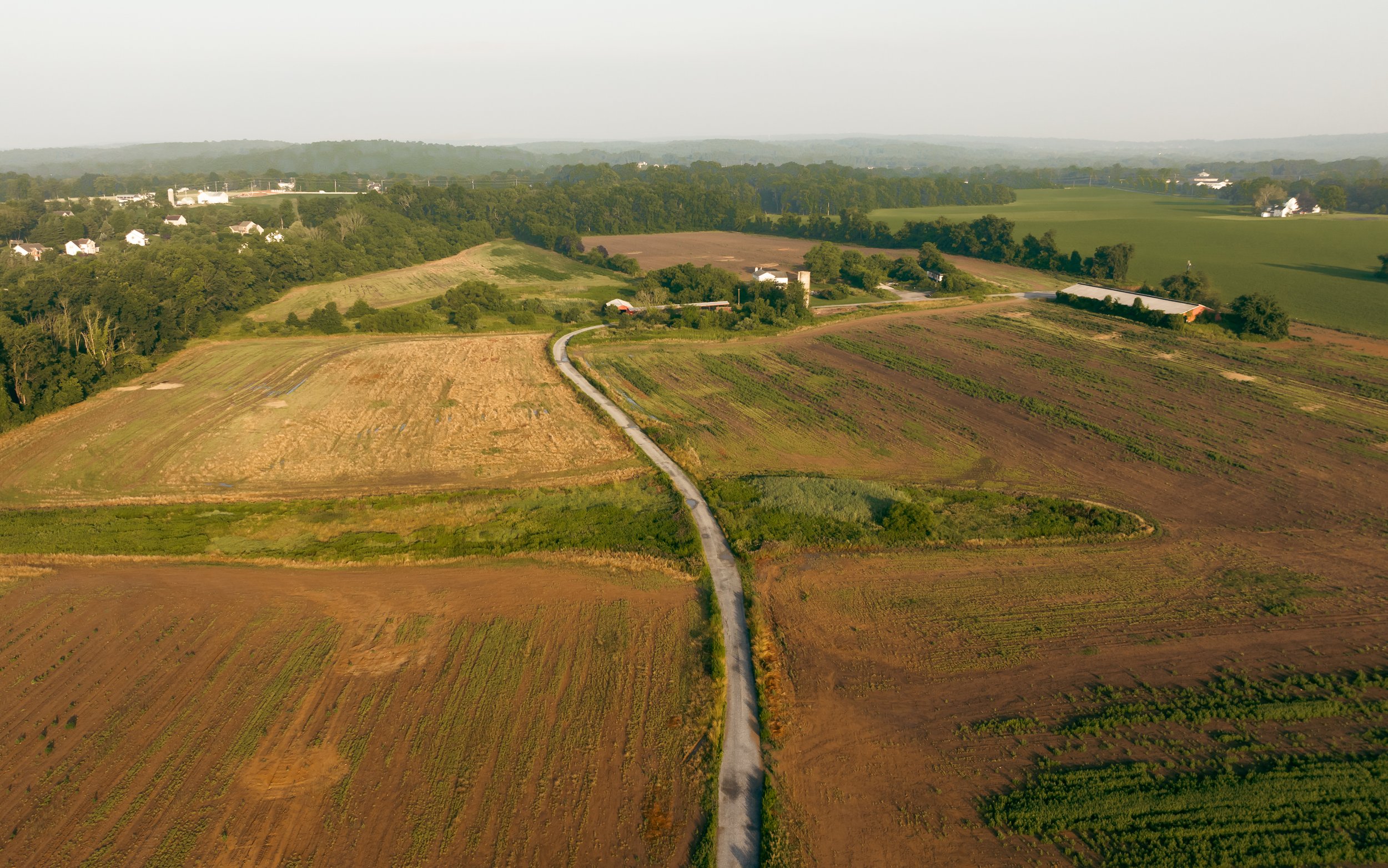 Aerial View of Harvest Run Project - Prime Location for an Exceptional 55+ Community by Lyons & Hohl and Traditions of America