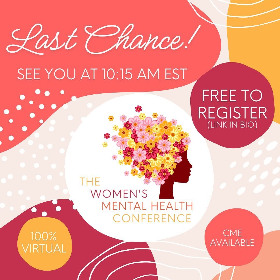 COUNTING DOWN THE MINUTES!

We are just about one hour away from WMHC2024! Here&rsquo;s your last chance to join us and access some of the amazing events we have scheduled throughout the day. Registration is FREE!

#wmhc #wmhc2024 #womensmentalhealth
