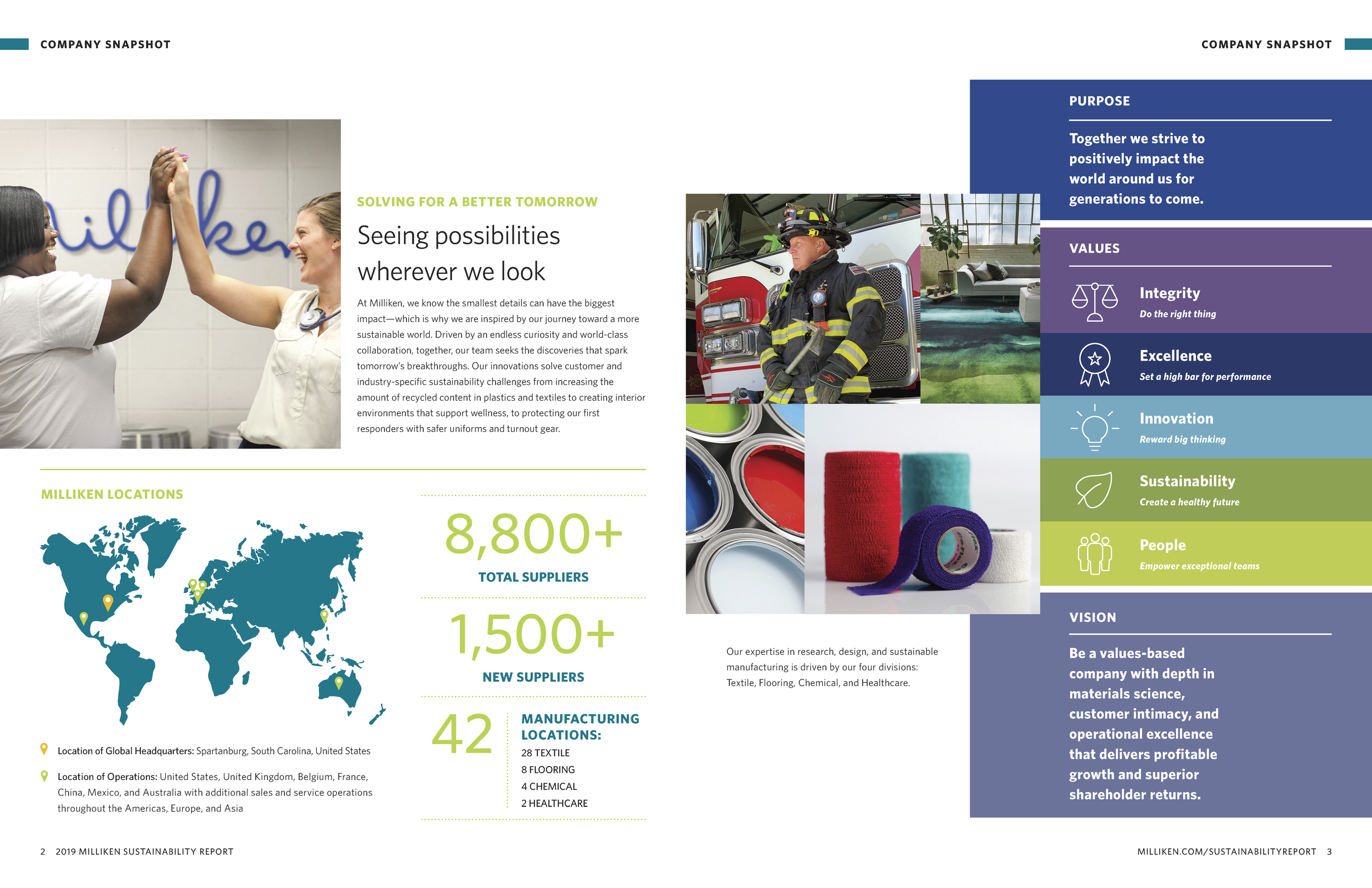 Milliken Sustainability Report — NATALIE DOWLING