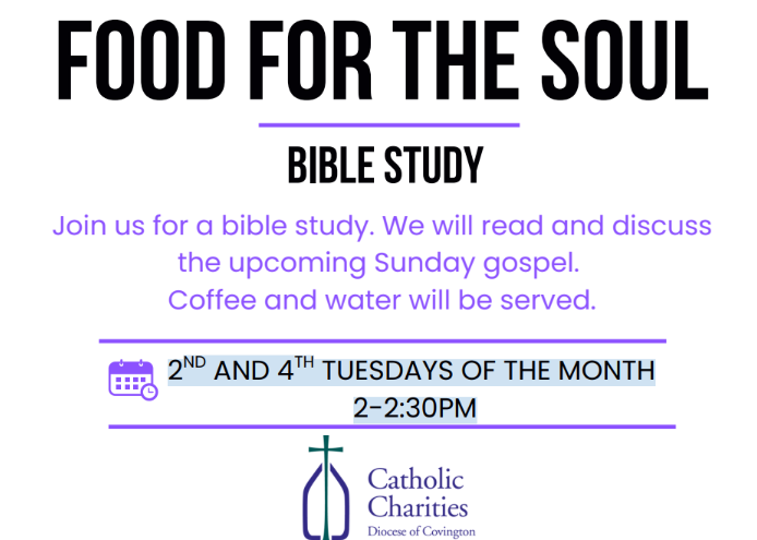 Bible Study: Food for the Soul