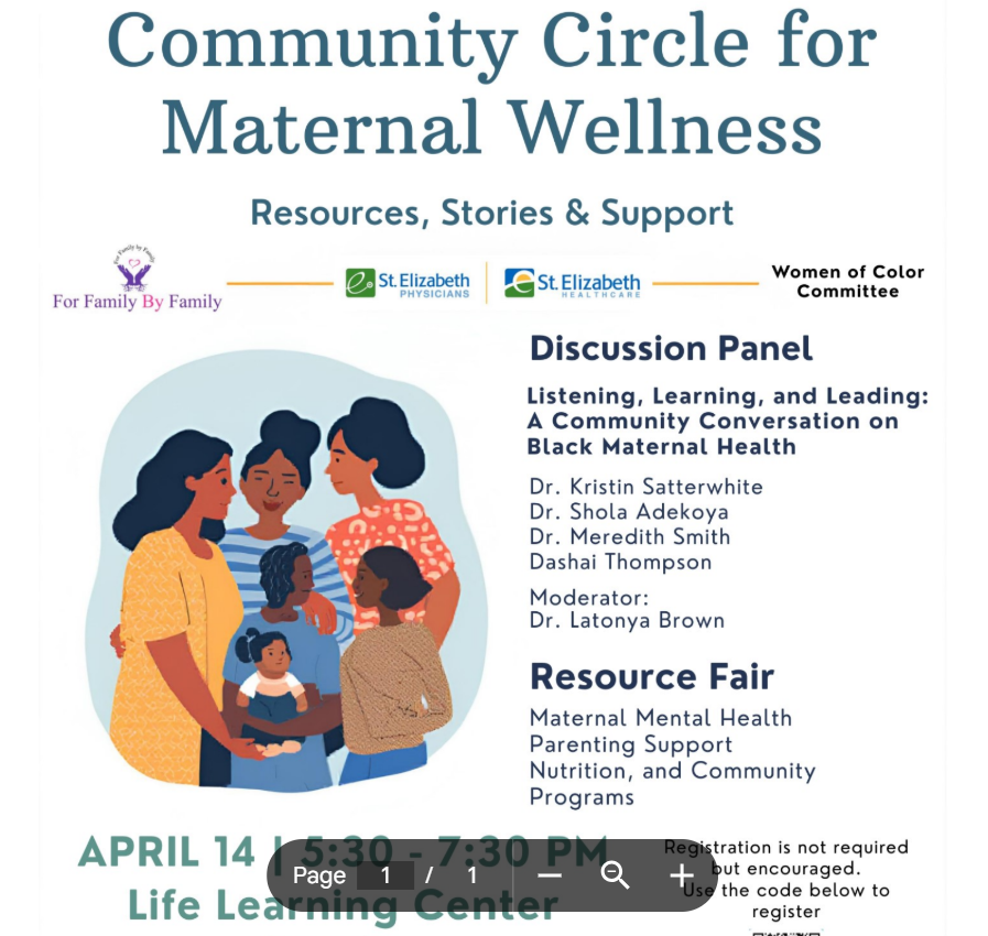 Community Circle for Maternal Wellness: Resources, Stories & Support 