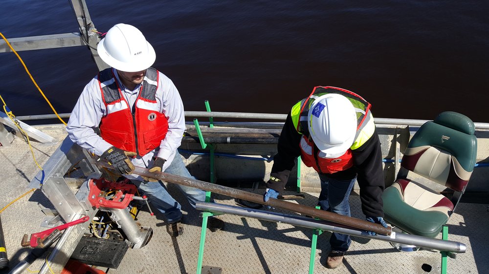 Vibracore Sediment Sampling — AMI Consulting Engineers
