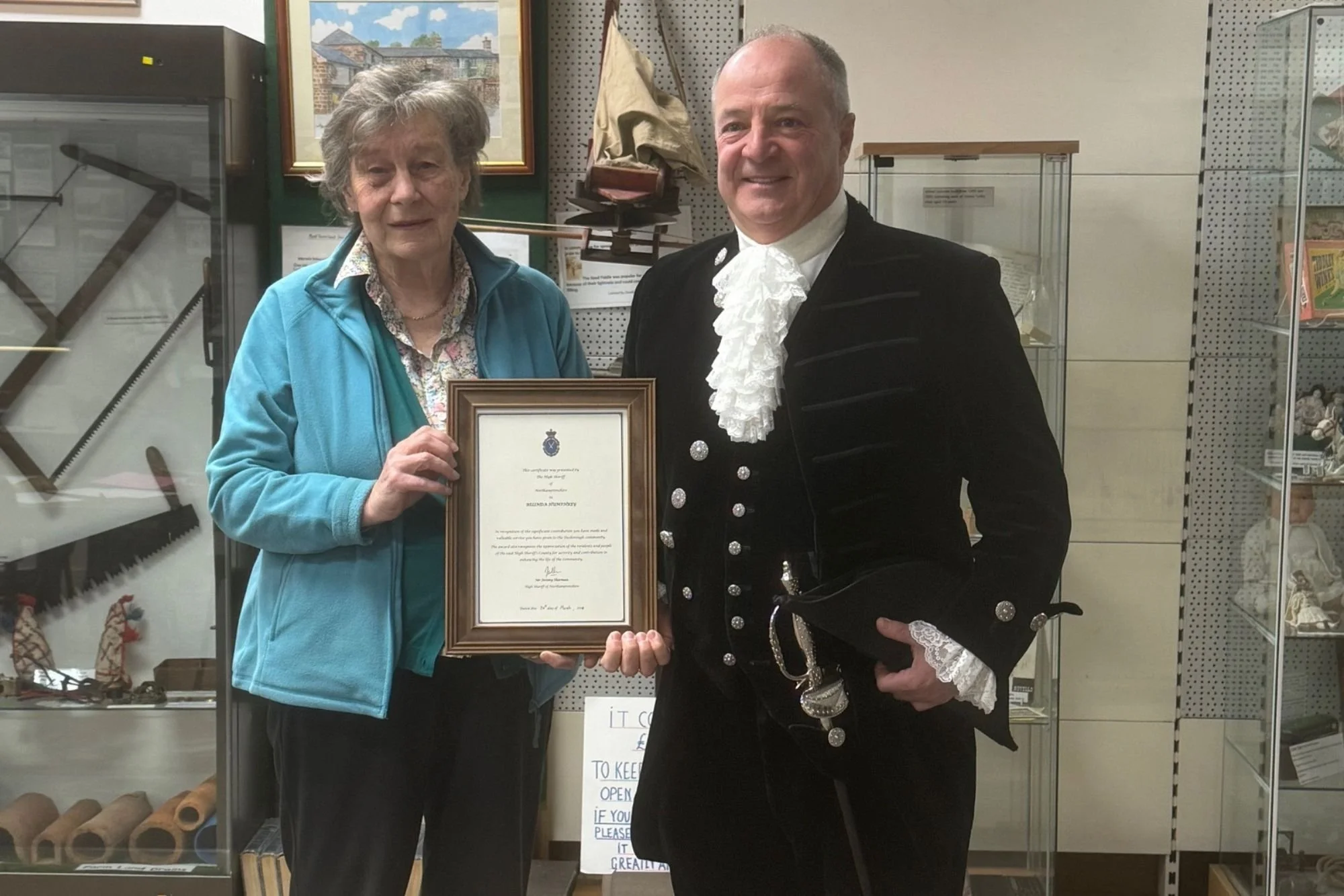 Honouring a dedicated champion of Northamptonshire’s Heritage