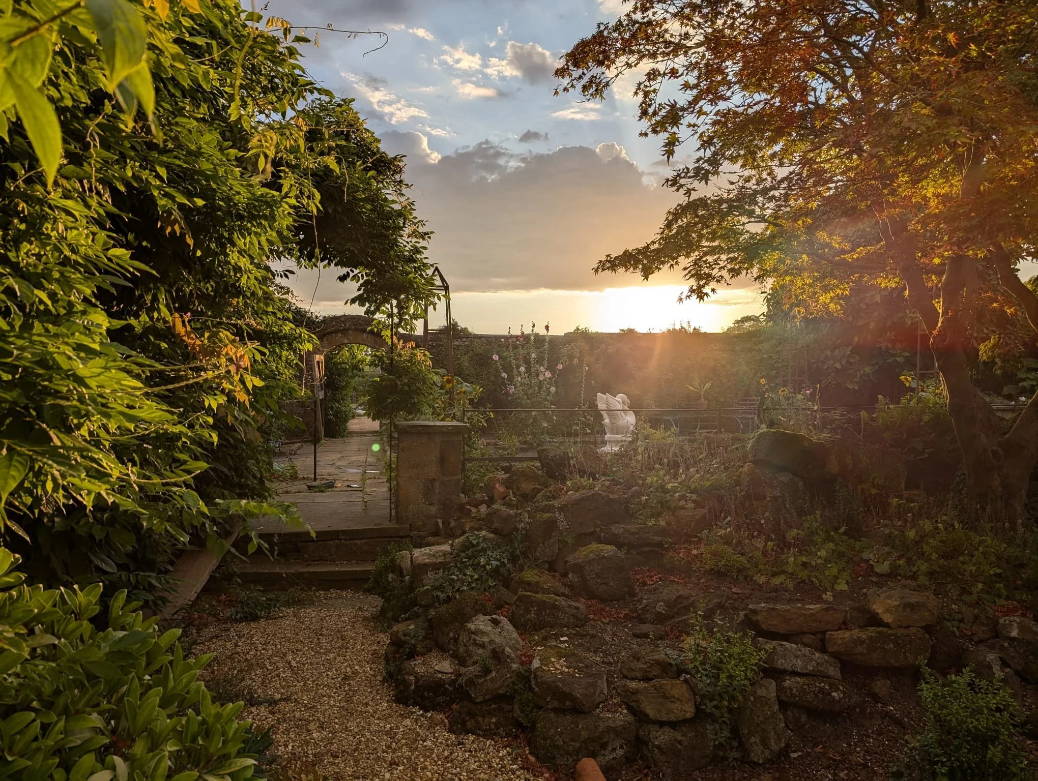View from the rockery