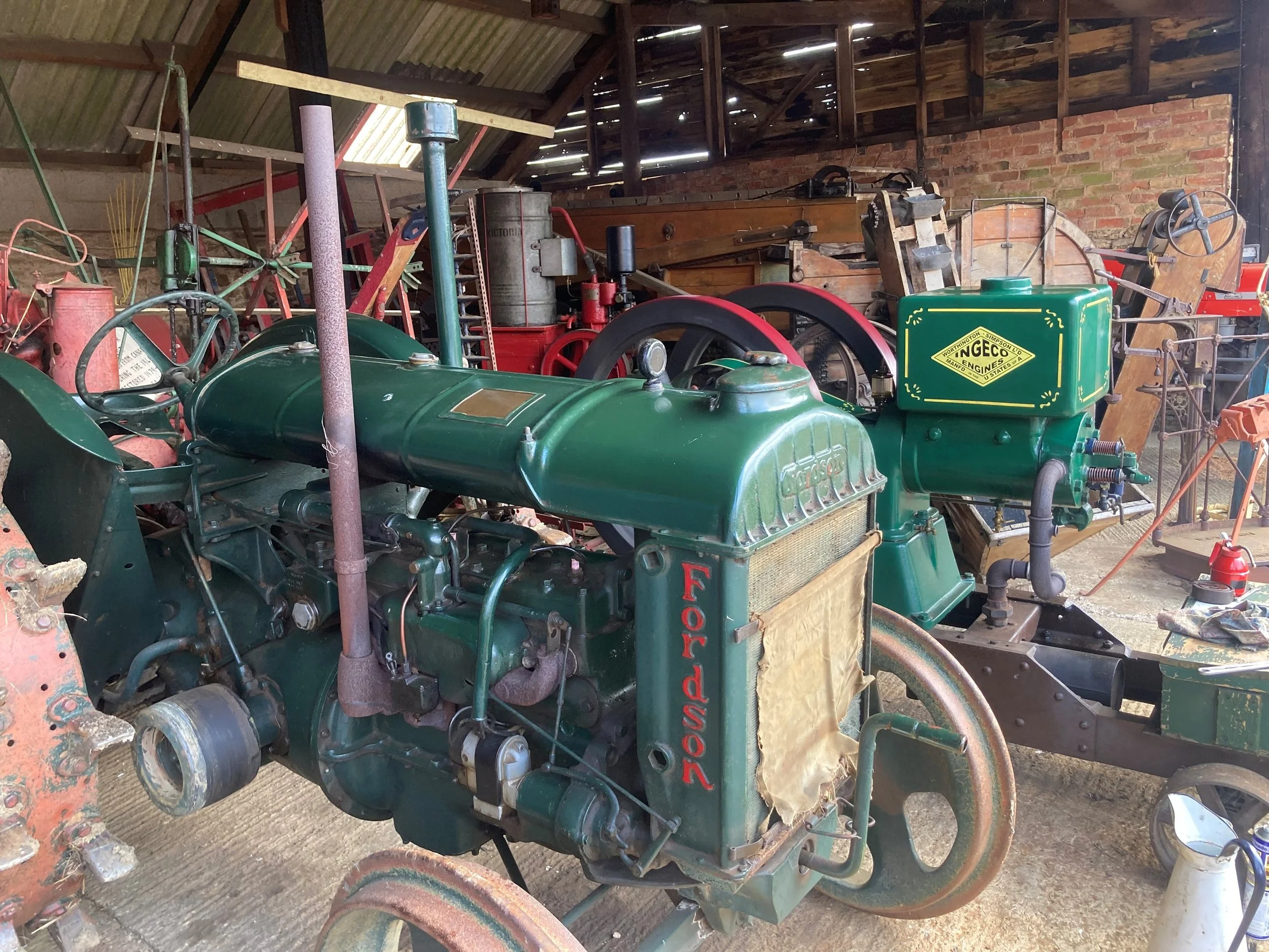 Old tractors, part of the club's collection