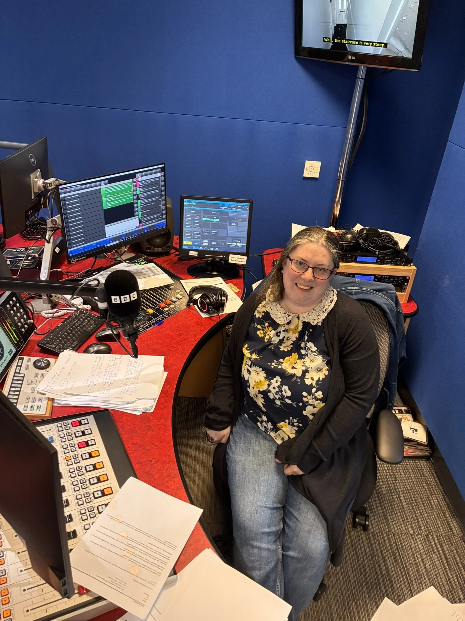 Kathrina Perry at BBC Radio Northampton