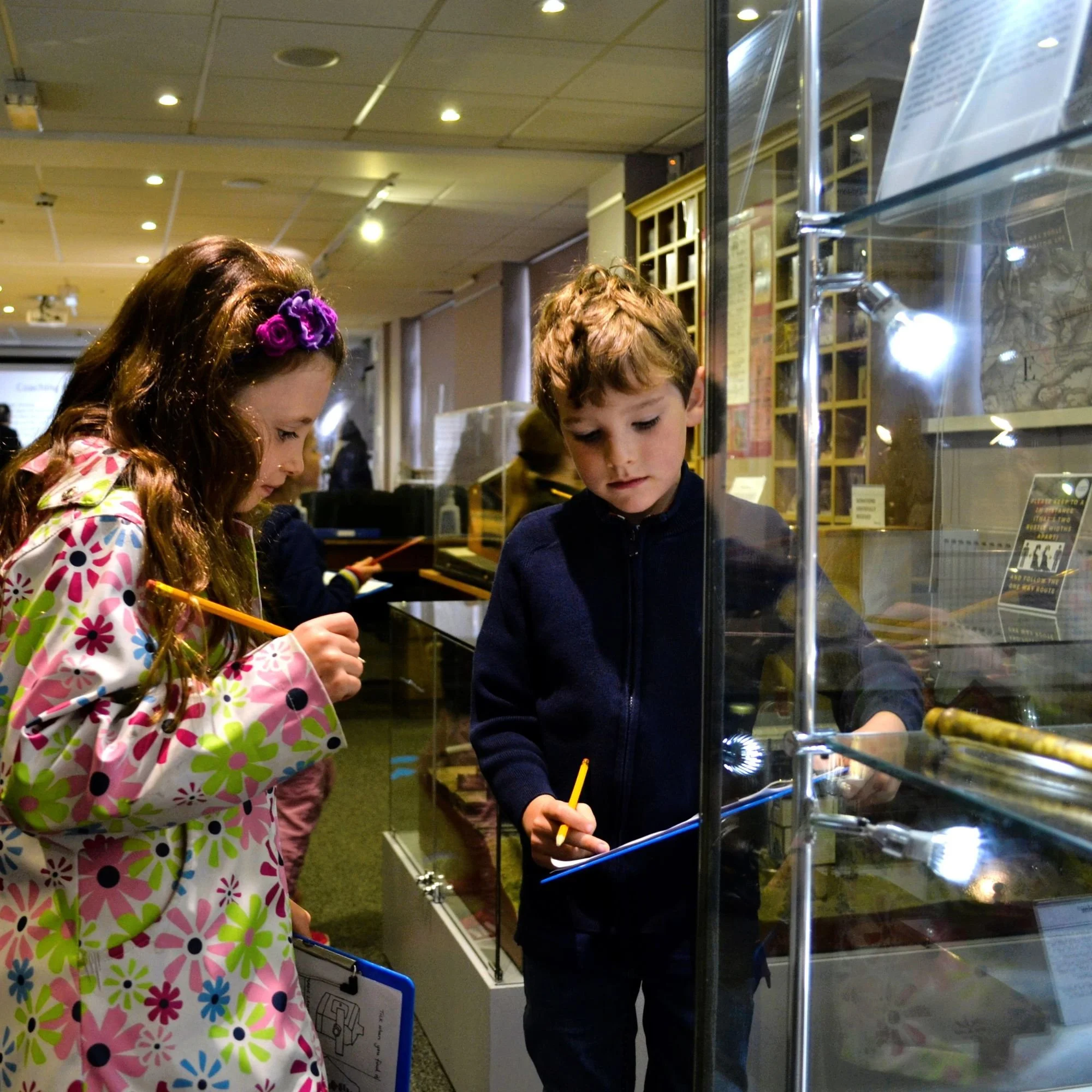 Young museum visitors