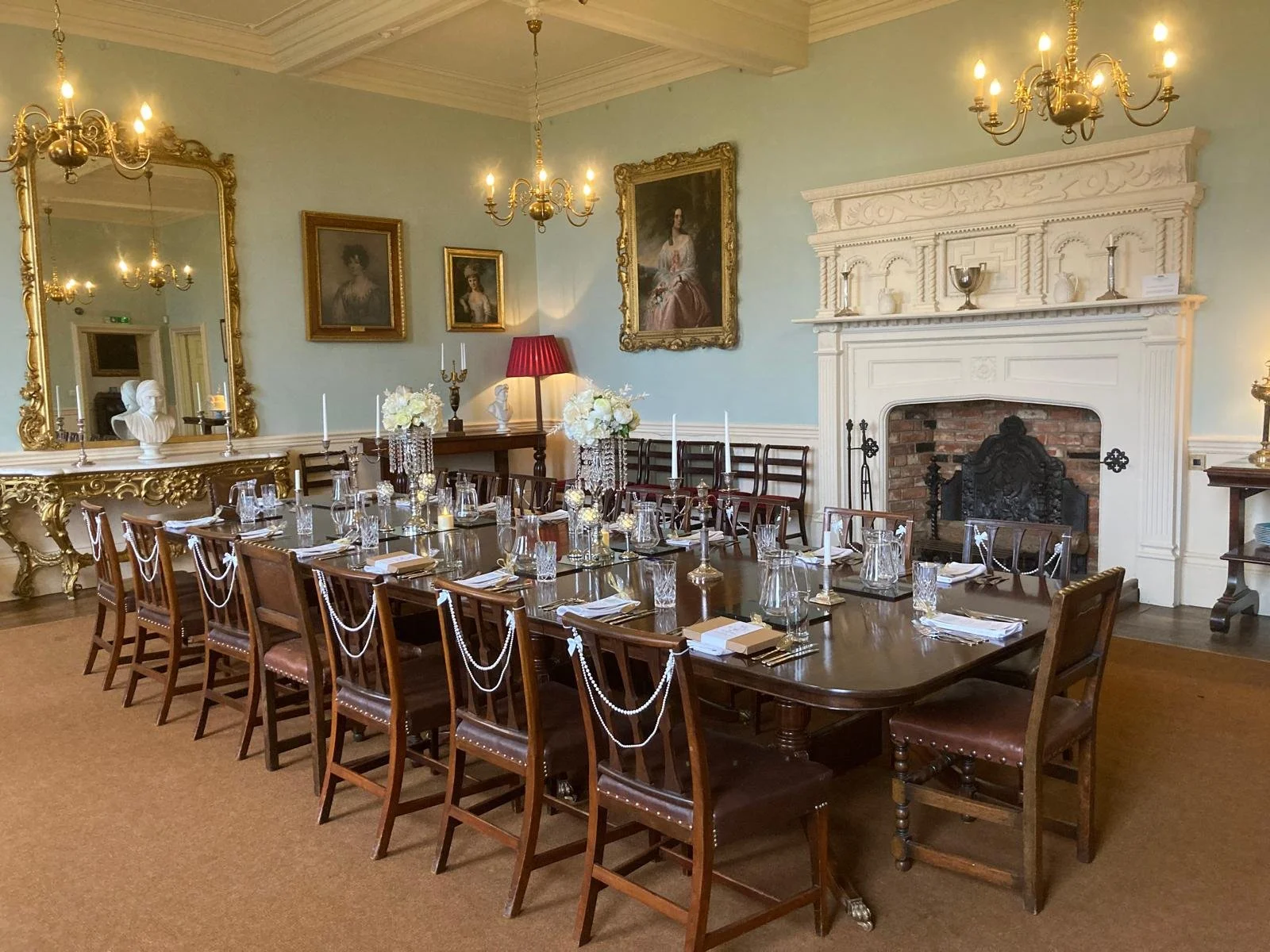 Wedding breakfast in the dining room