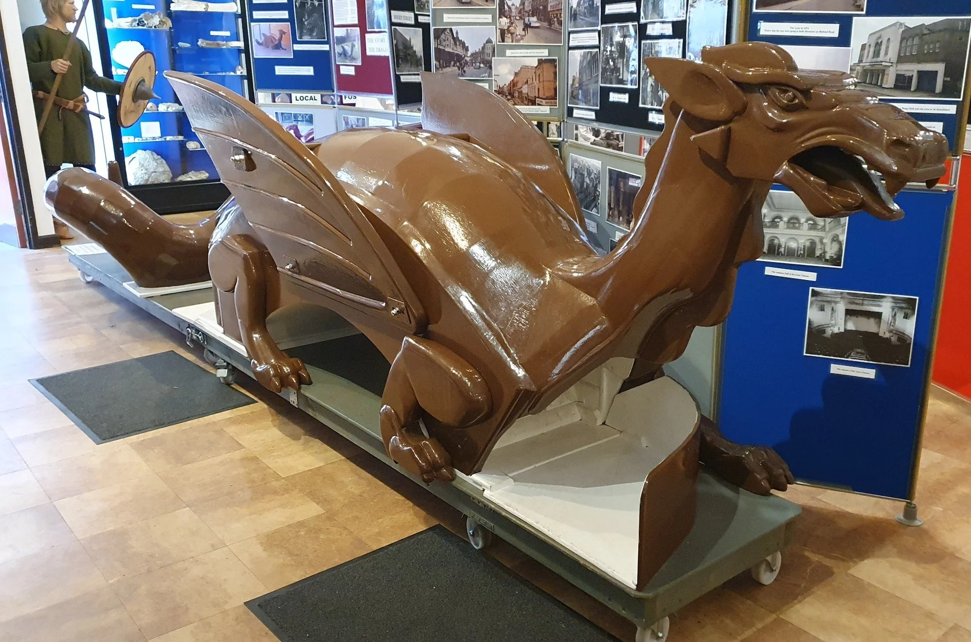 Arnie inside the museum