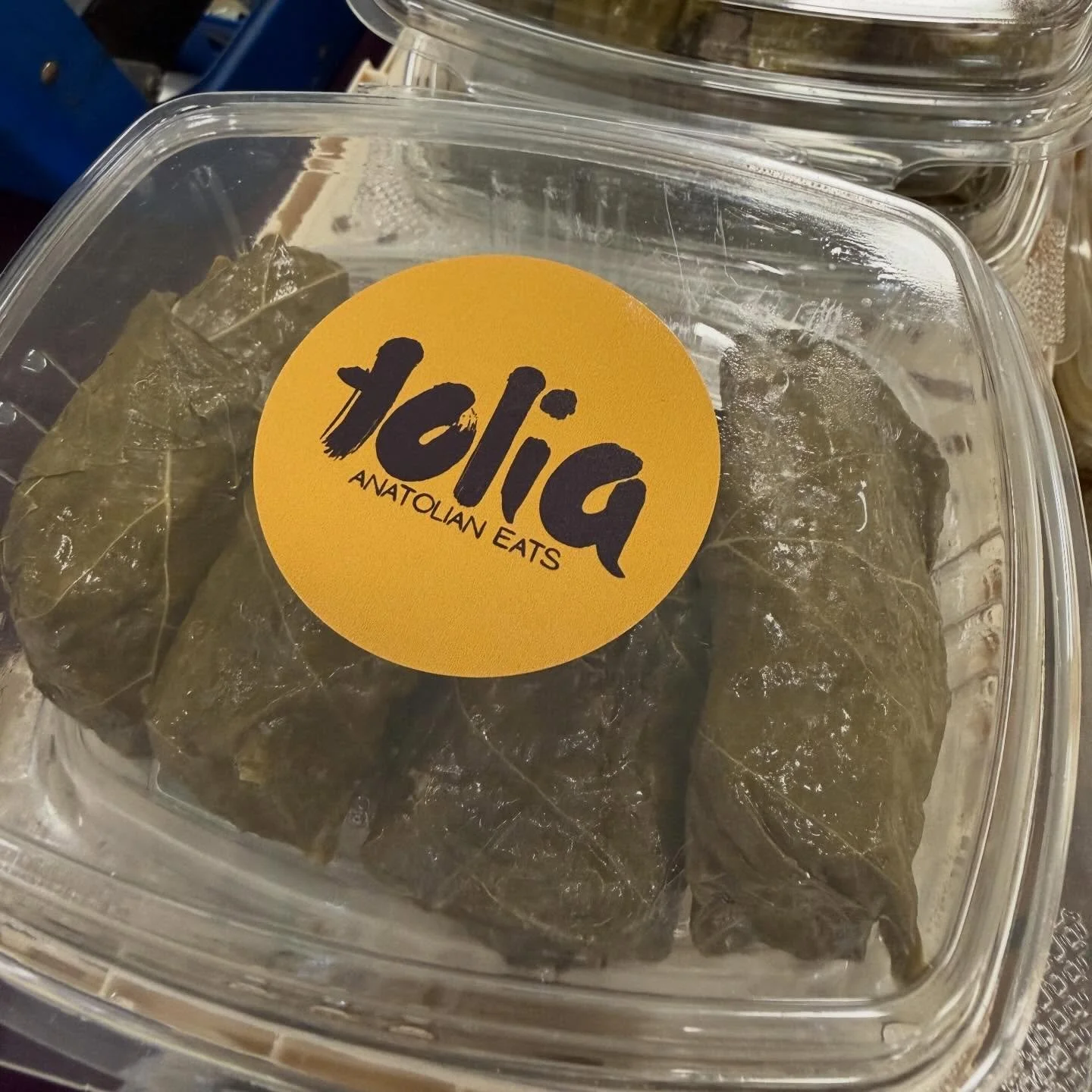 @tolia.restaurant has tons of wonderful foods today. 

🔺Grape leaf Dolma, these little grape leaf hand rolls are filled with a mixture of rice, currants, pine nuts and herbs. Then they are finished off with a little EVOO and a touch of lemon. Absolu