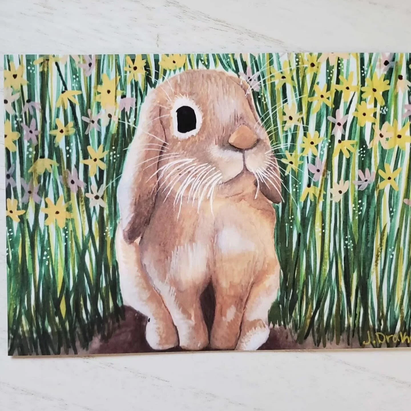 Please welcome back @jacquelinedrakeart this Sunday. Jackie is a self-taught artist as well as&nbsp;the owner and creator behind 
Jacqueline Drake Art, based out of 
Portsmouth, RI.

Her medium is watercolor with touches of gouache and pencil, but sh