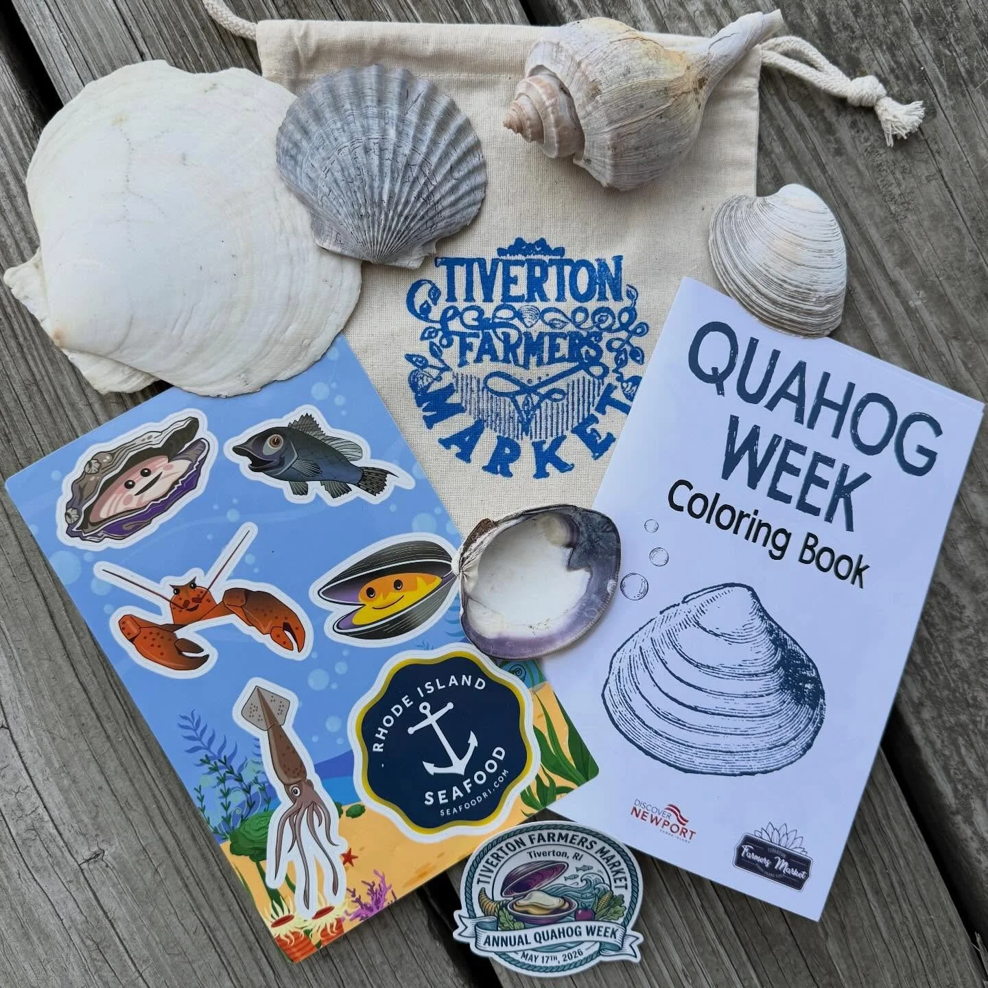 The Tiverton Farmers Market will celebrate Sunday, May 17th with a Quahog themed market. Join us at our first outside market of the 2026 season and enjoy everything quahog. 

Our vendors will be running specials, offering their take on the beloved st