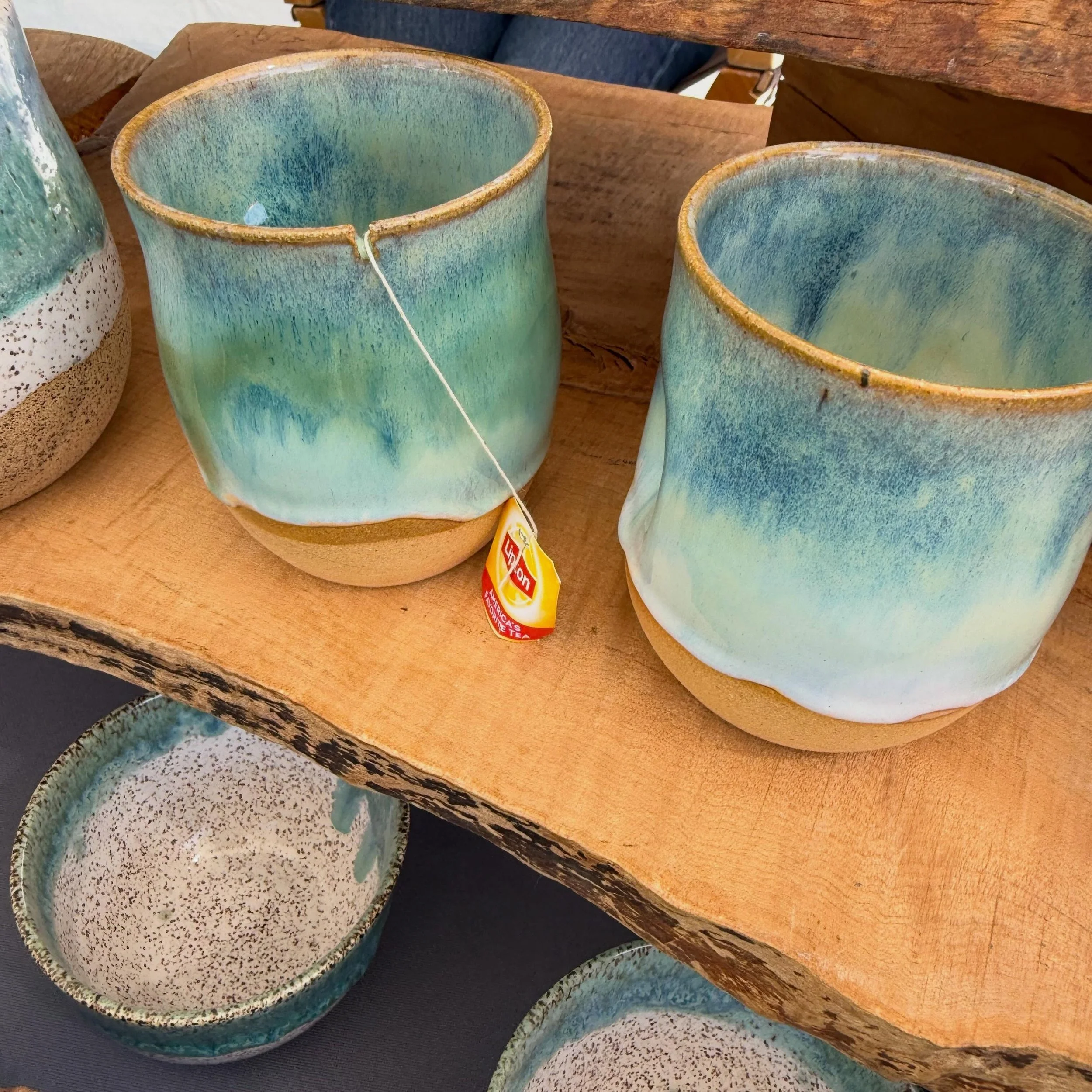 Handmade happiness for your home. There is something undeniably magical about filling up your handmade mug in the morning, arranging flowers in an adorable pomegranate vase or serving a meal on a beautiful, one-of-a-kind platter from @newmoonceramics