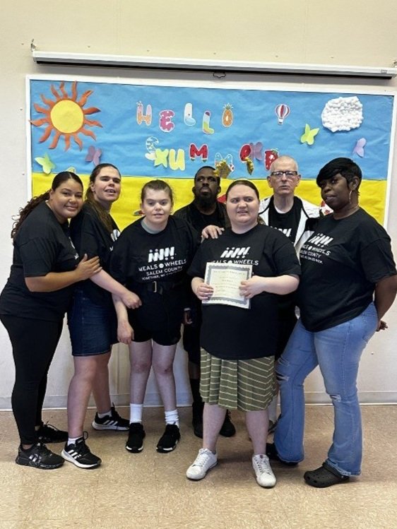  Our programs are always doing amazing things to stay involved within the community. This team of individuals and staff received their 5-year certificate for delivering Meals on Wheels with Salem County. 