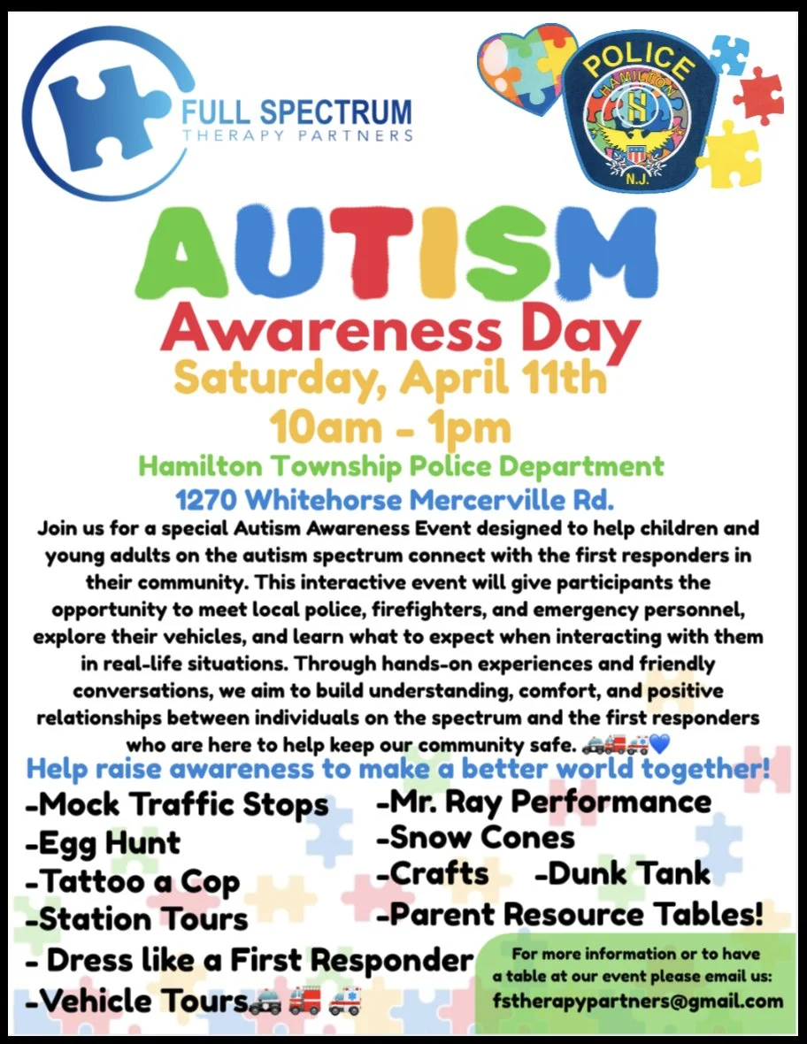 Autism Awareness Day                    Hamilton Township Police Dept.