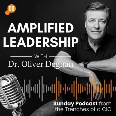 Amplified Leadership, Episode #60 - cover art with host photo