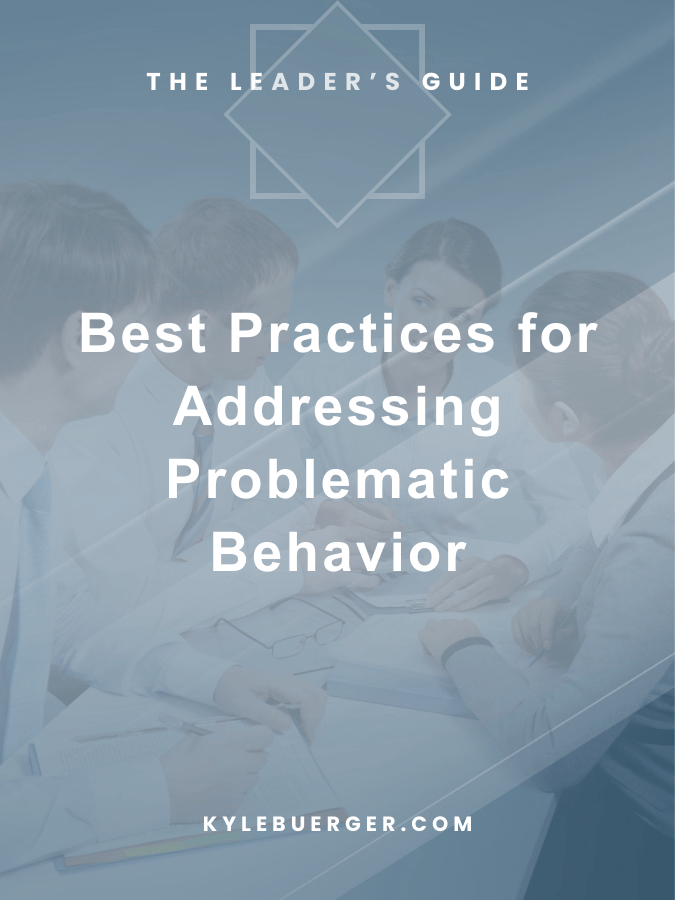 Addressing Problematic Behavior
